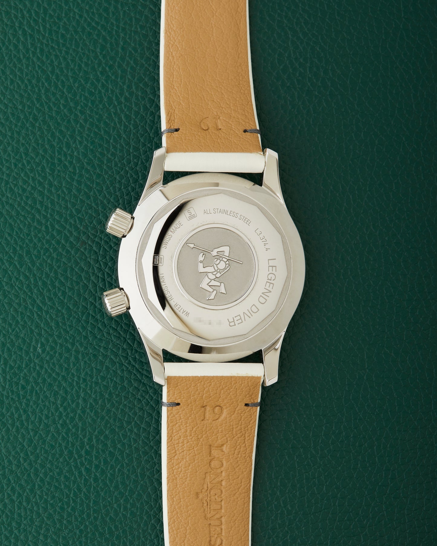 Longines Legend Diver L3.374.4.80.0 Mother of Pearl Dial Full Set