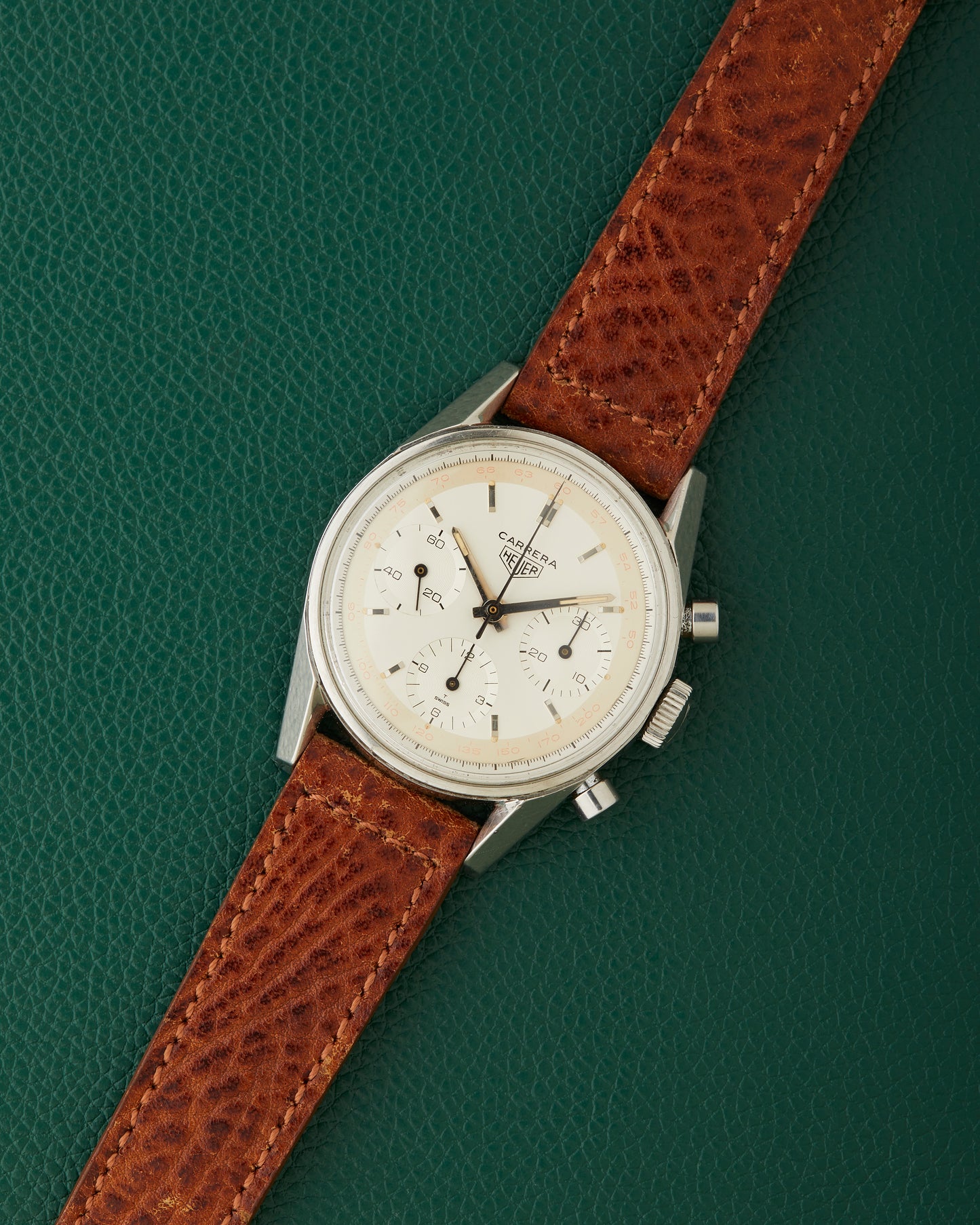 Heuer Carrera 2447T Valjoux 72 Vintage Chronograph Serviced