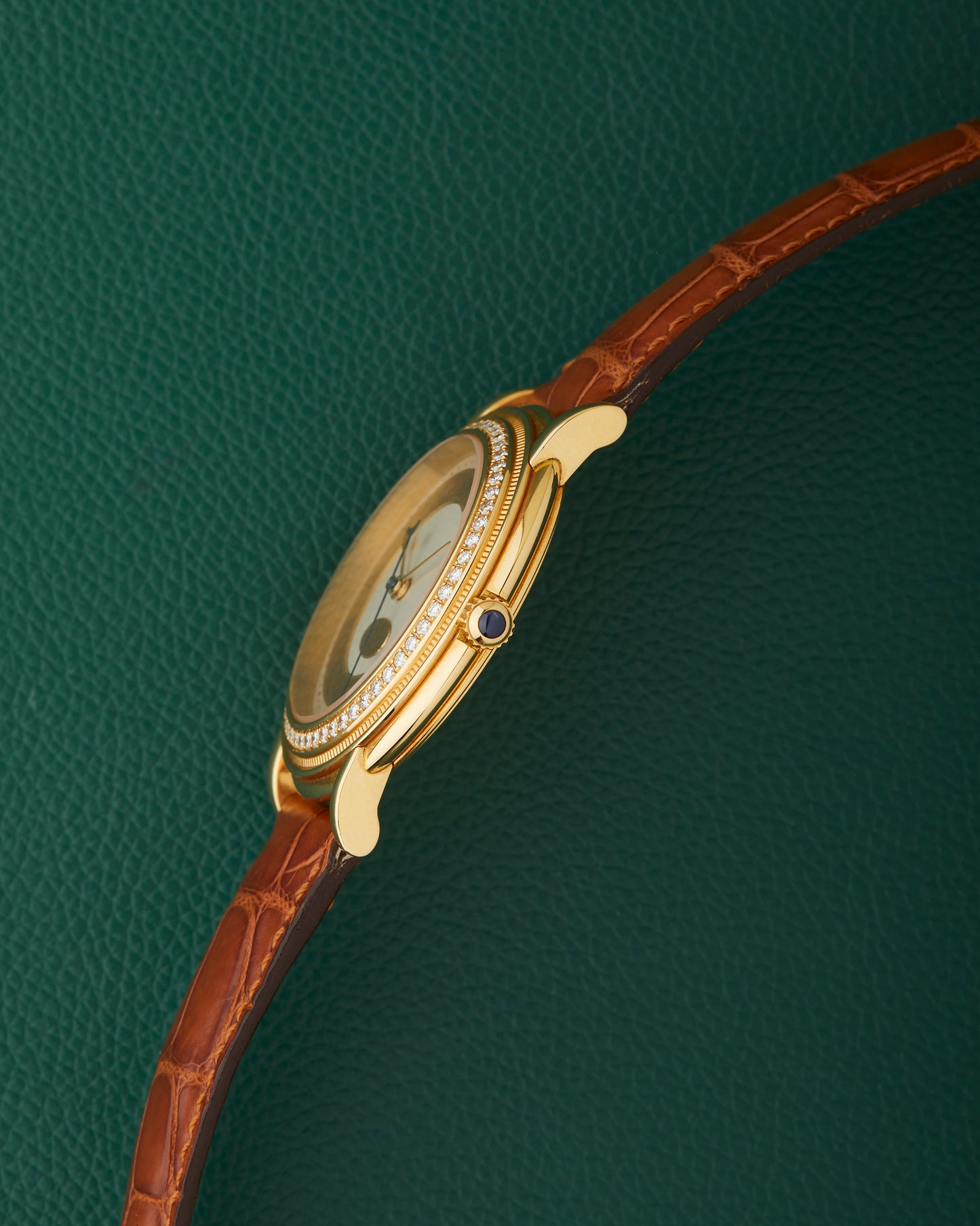 Parmigiani Fleurier Toric 18K Yellow Gold Diamond Bezel