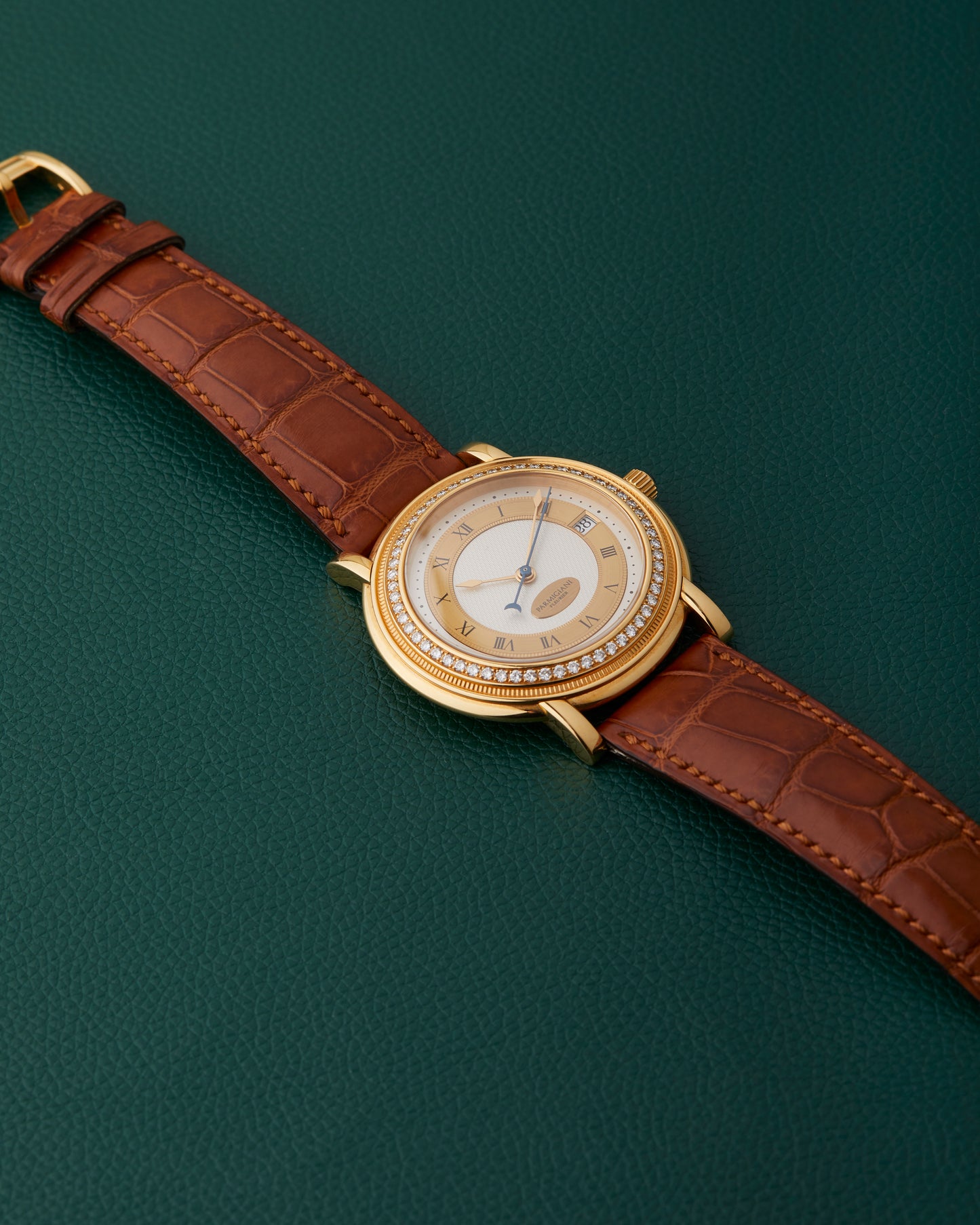 Parmigiani Fleurier Toric 18K Yellow Gold Diamond Bezel
