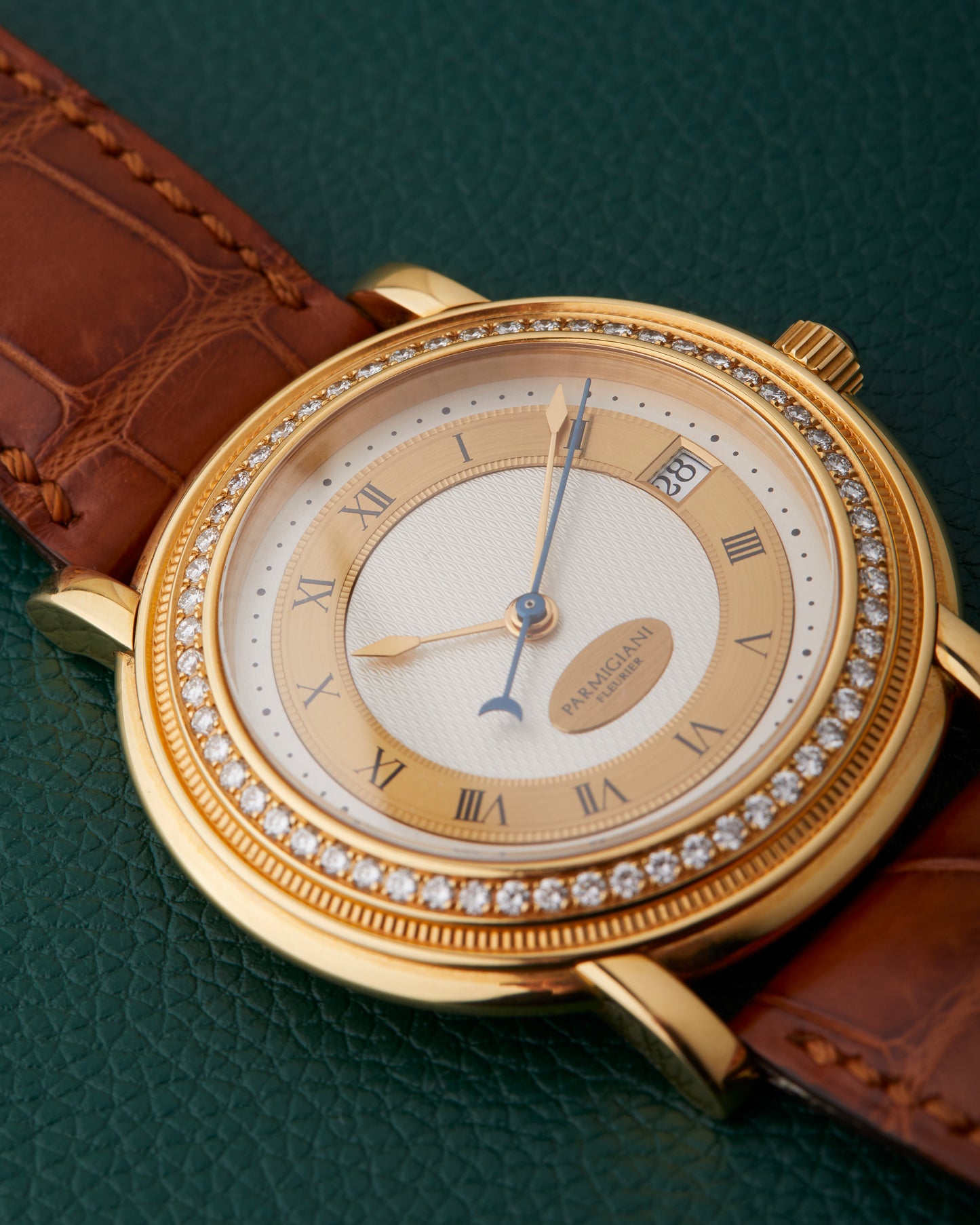 Parmigiani Fleurier Toric 18K Yellow Gold Diamond Bezel