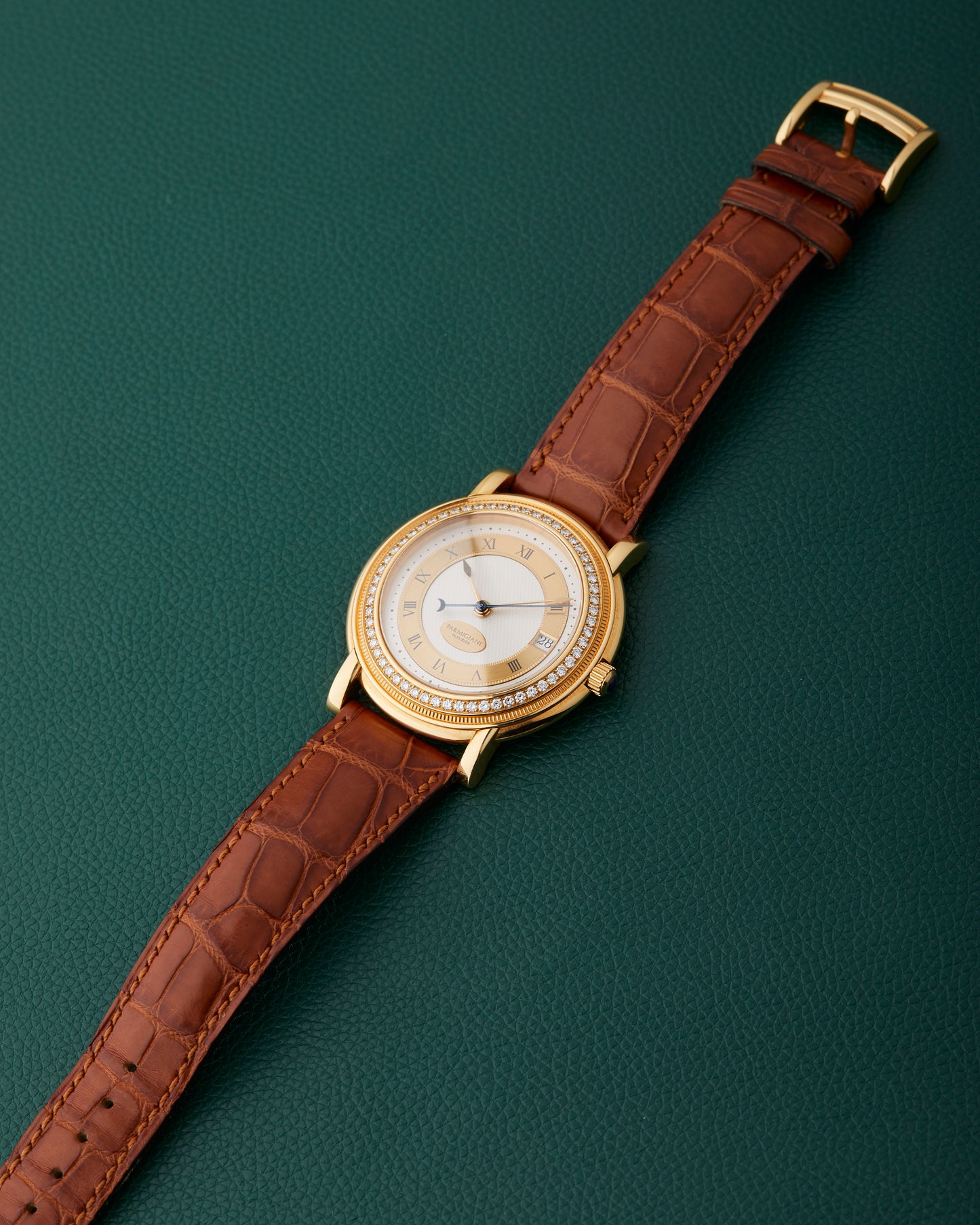 Parmigiani Fleurier Toric 18K Yellow Gold Diamond Bezel