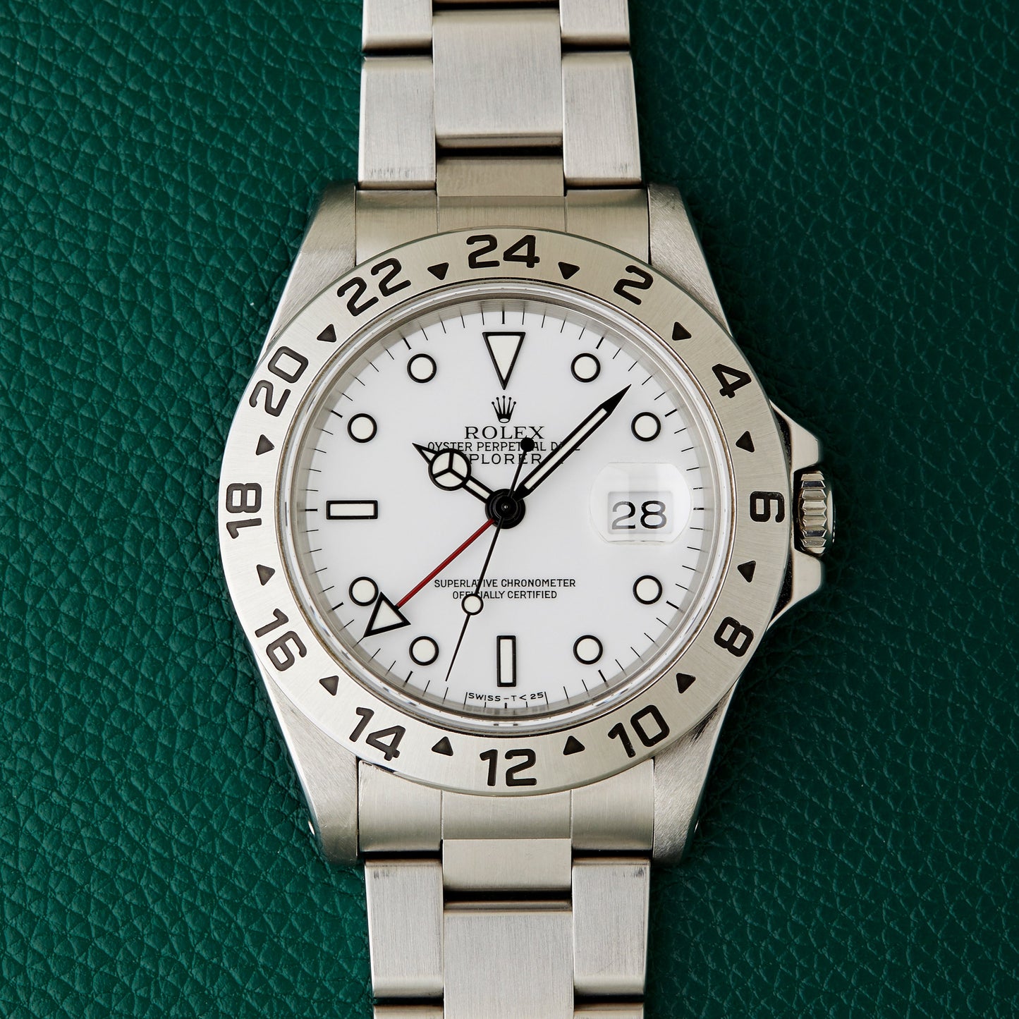 Rolex Explorer II 16570 X Serial 1991 Oyster Bracelet Polar White Dial