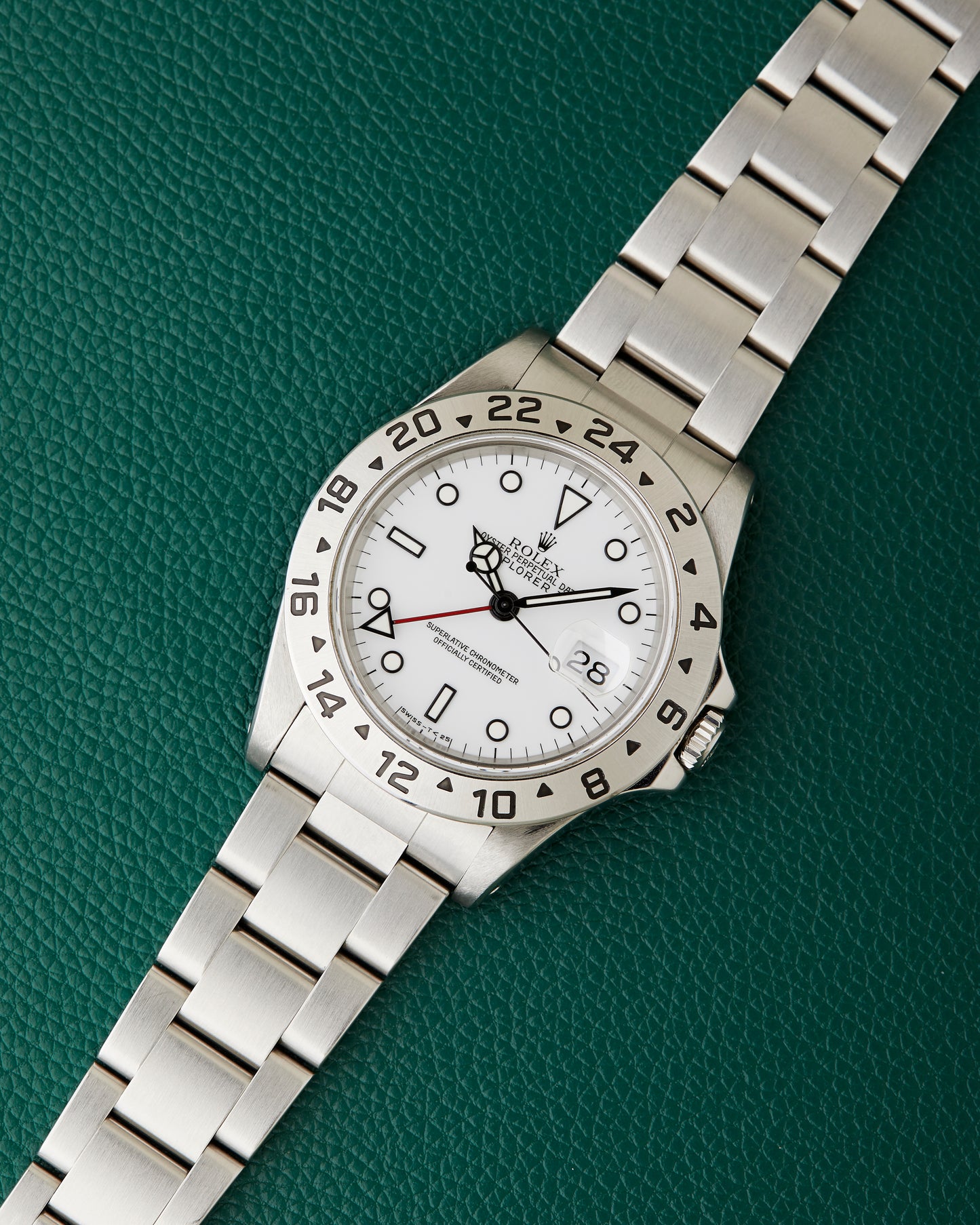 Rolex Explorer II 16570 X Serial 1991 Oyster Bracelet Polar White Dial
