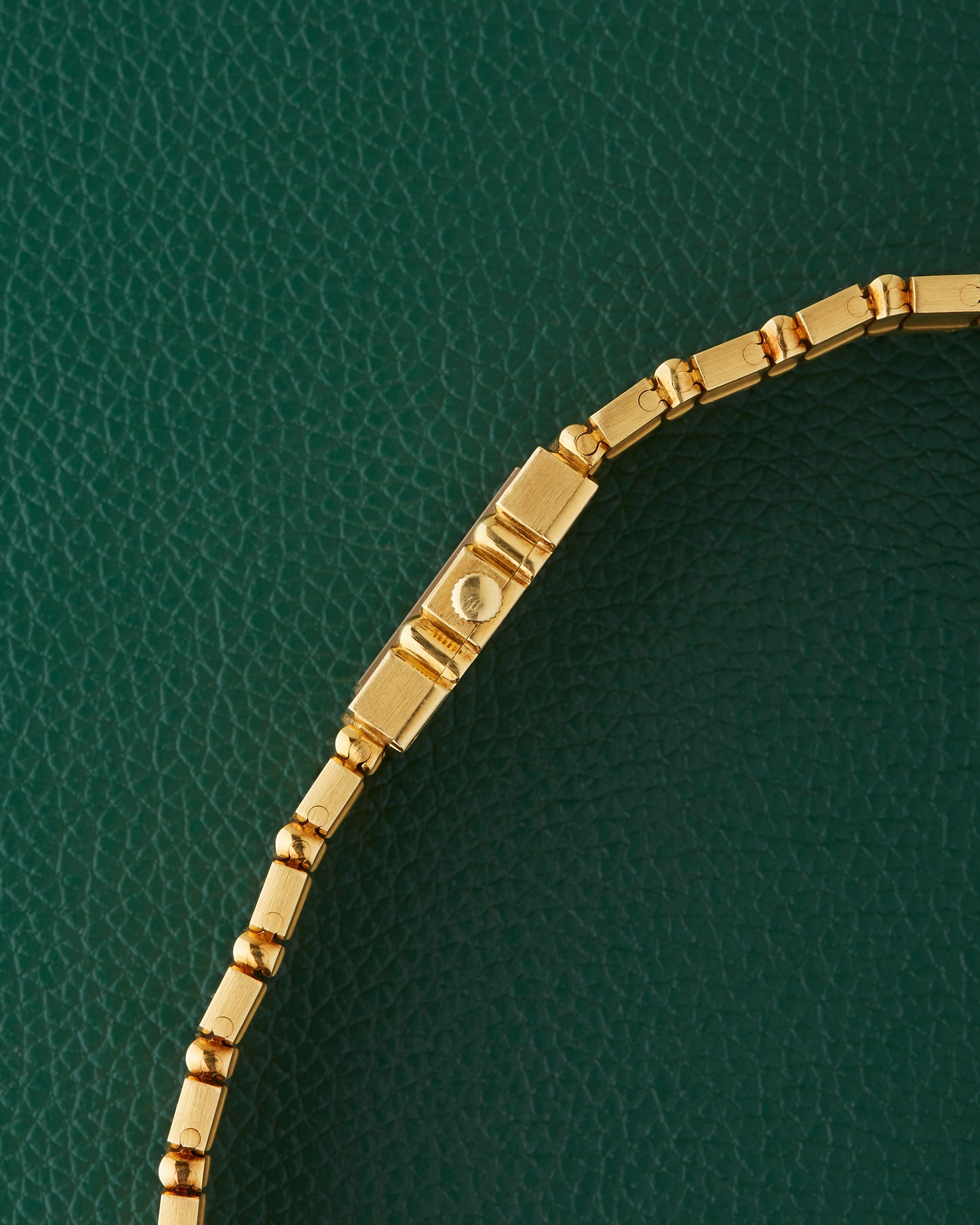 Piaget Polo 8131 C701 Square 18k Gold Integrated Bracelet Watch