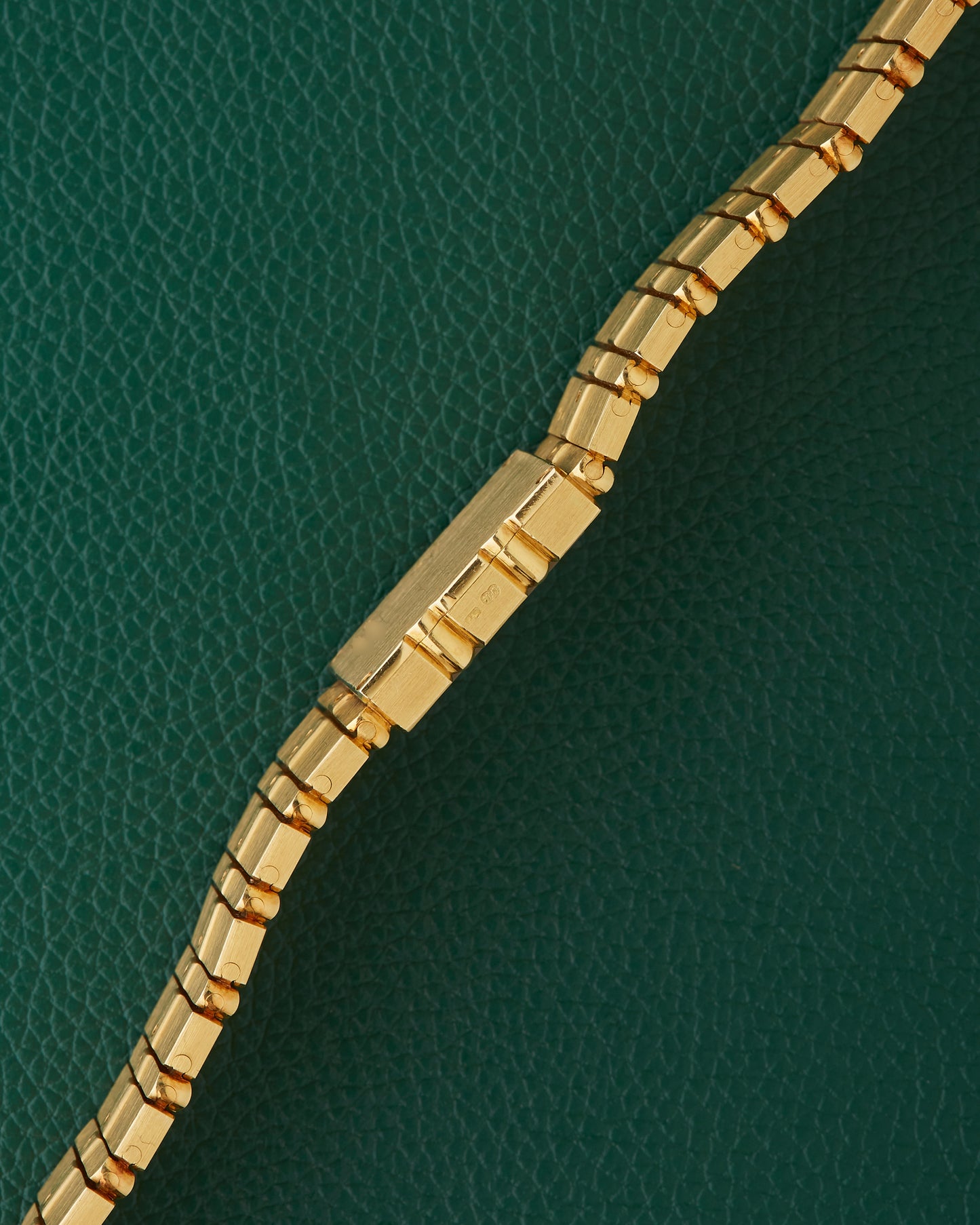Piaget Polo 8131 C701 Square 18k Gold Integrated Bracelet Watch