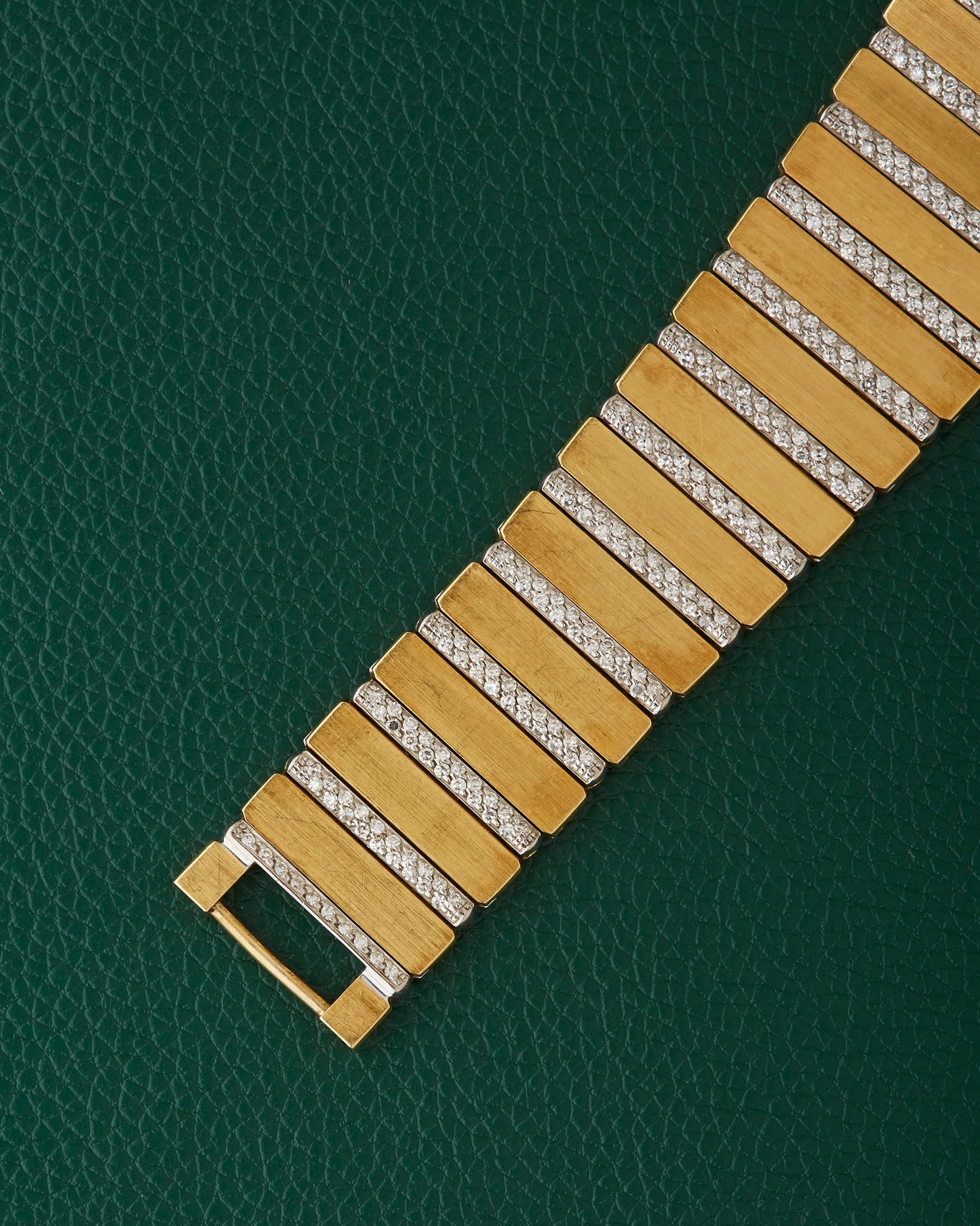 Piaget Polo 7131 C705 Square Jumbo 18k Gold Diamonds Onyx Dial