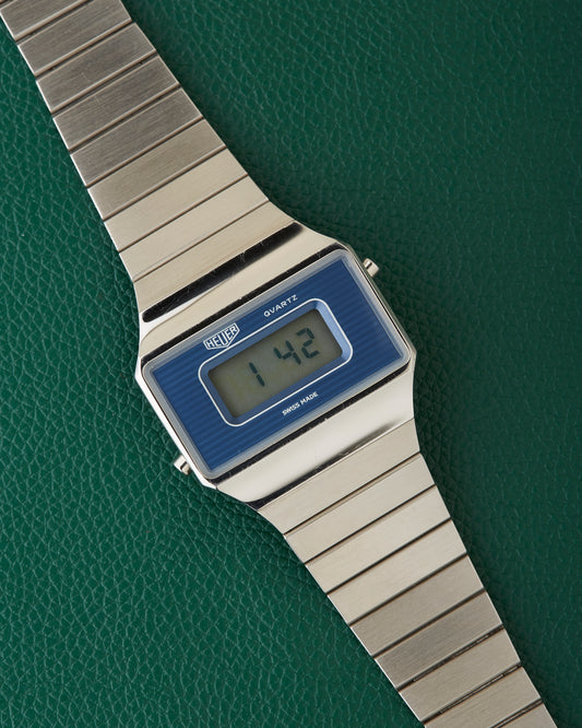 Heuer Quartz 941.287 NOS Digital LCD Vintage Watch November 1976