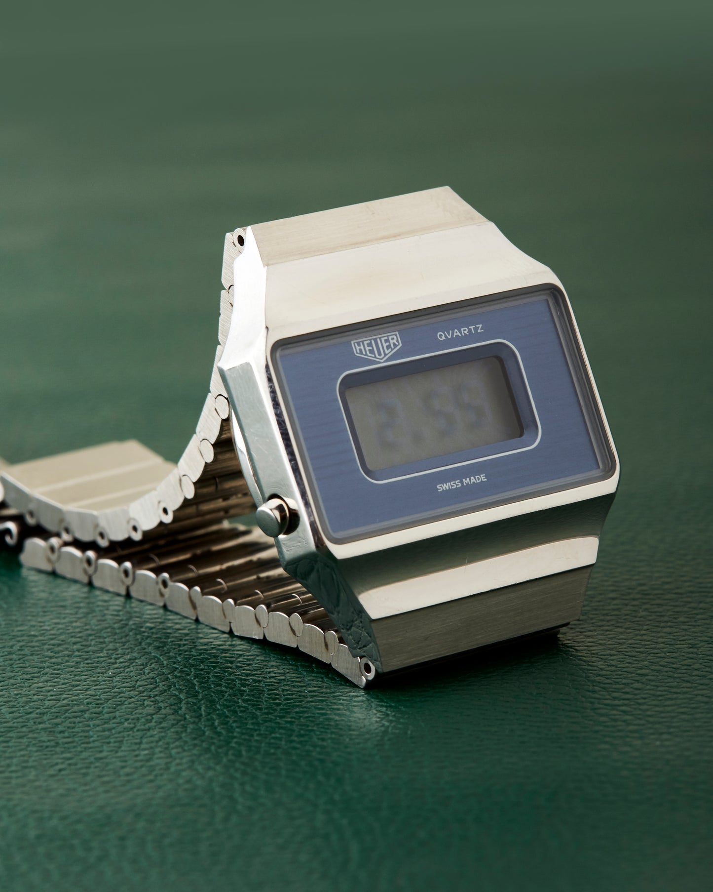 Heuer Quartz 941.287 NOS Digital LCD Vintage Watch November 1976