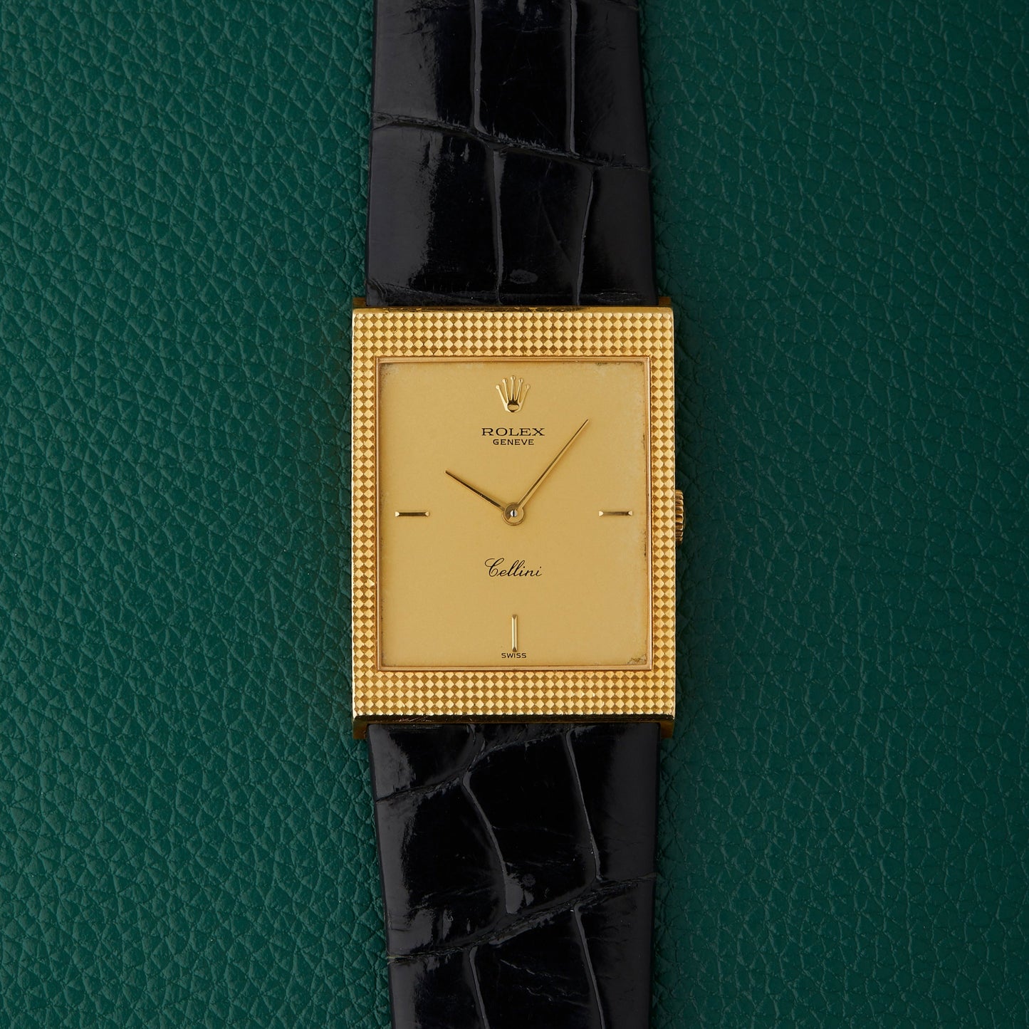 Rolex Cellini 4127 Geneve 18k Yellow Gold Rolex 750 Buckle