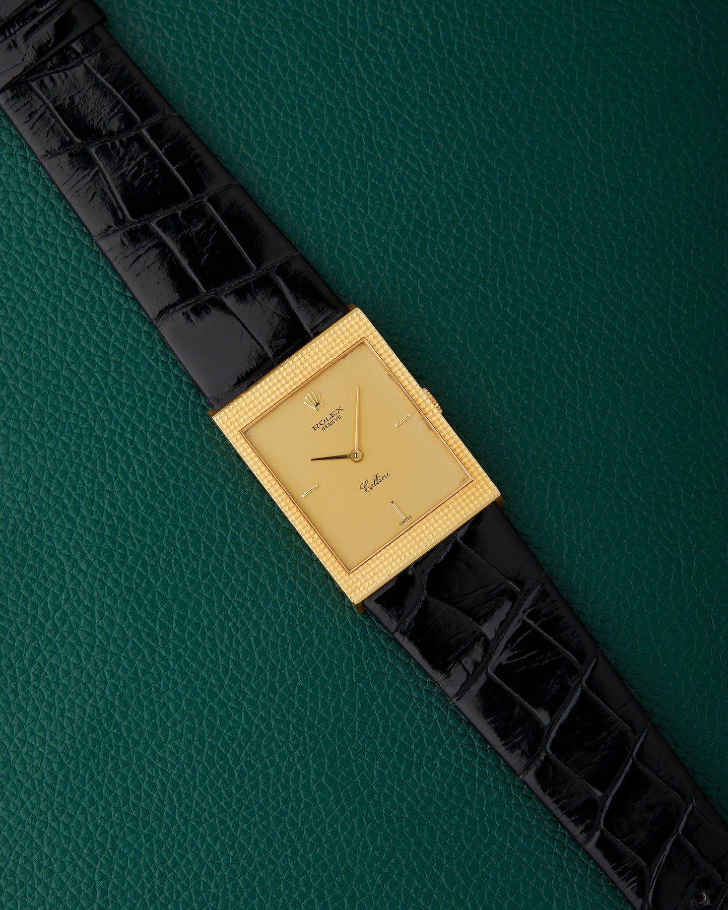 Rolex Cellini 4127 Geneve 18k Yellow Gold Rolex 750 Buckle