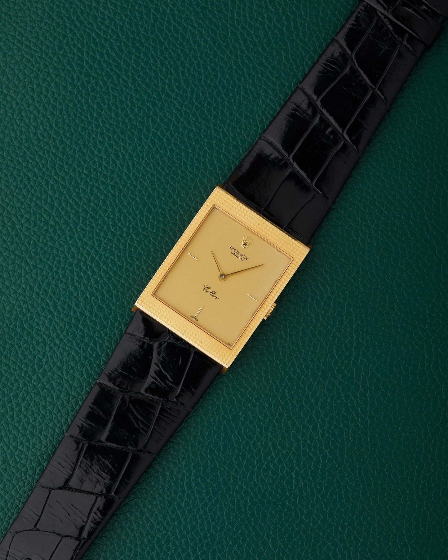 Rolex Cellini 4127 Geneve 18k Yellow Gold Rolex 750 Buckle