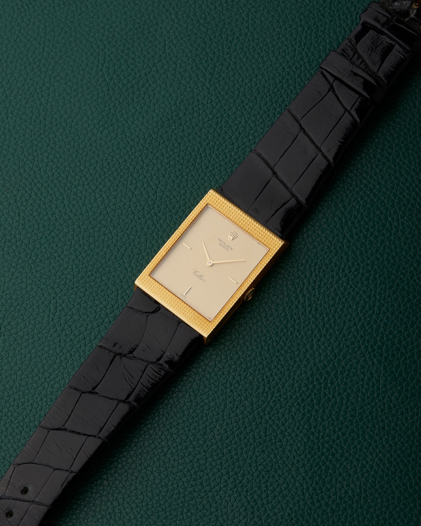 Rolex Cellini 4127 Geneve 18k Yellow Gold Rolex 750 Buckle