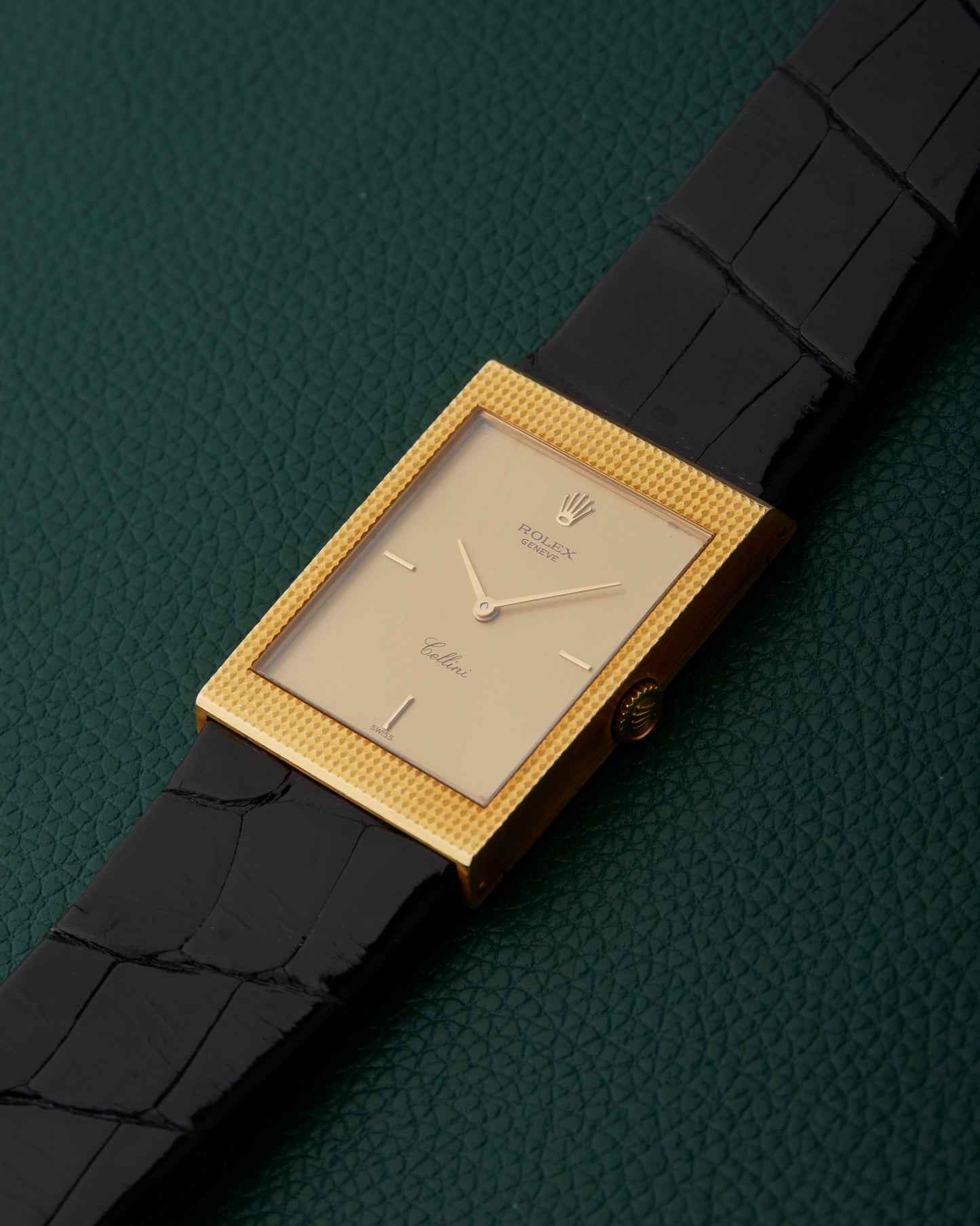 Rolex Cellini 4127 Geneve 18k Yellow Gold Rolex 750 Buckle