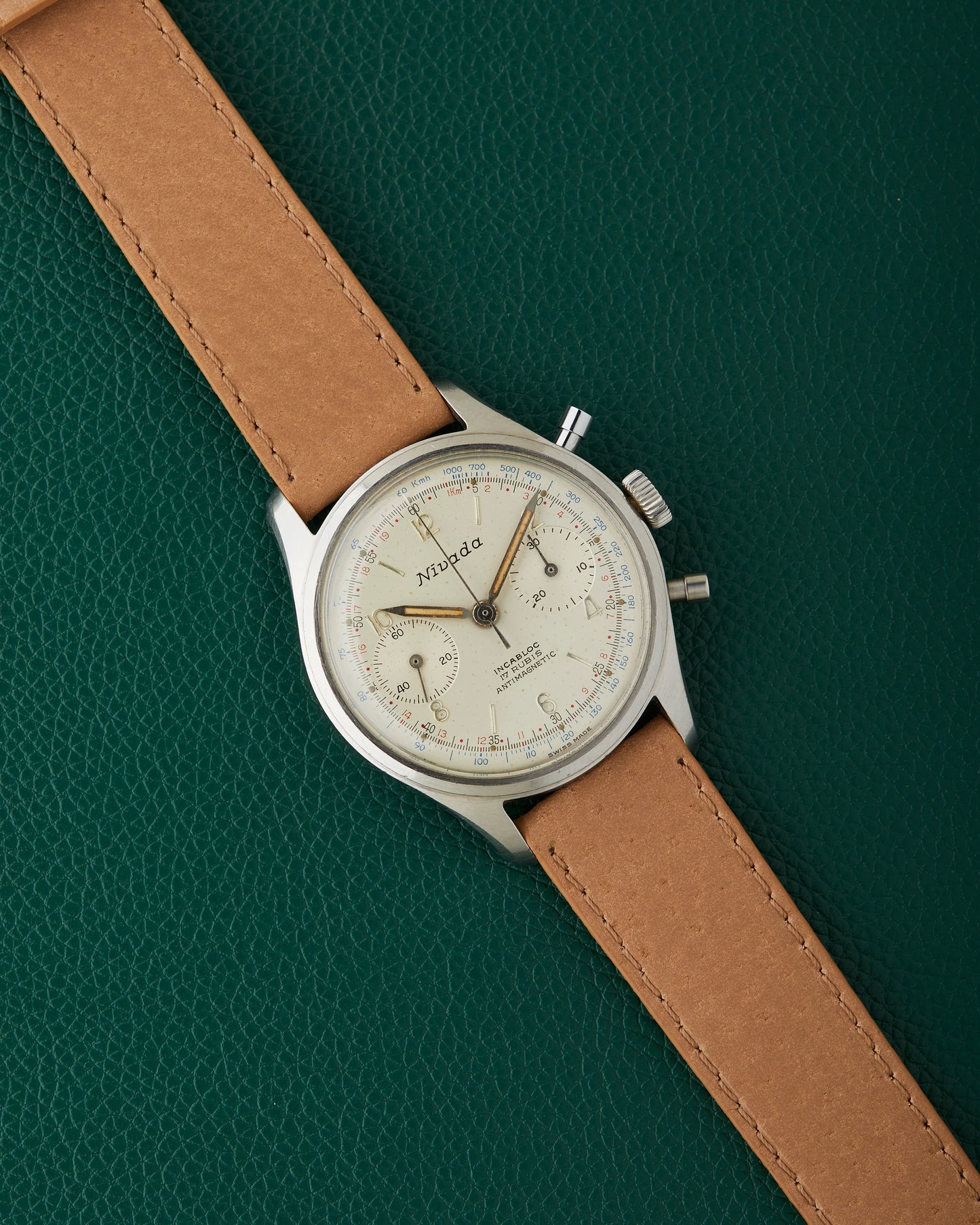 Nivada Vintage Swiss Chronograph Landeron 248