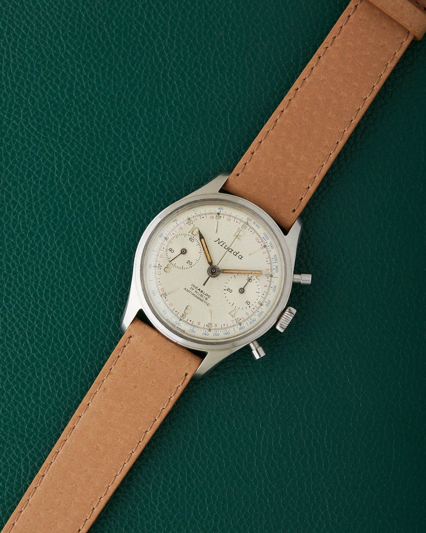 Nivada Vintage Swiss Chronograph Landeron 248
