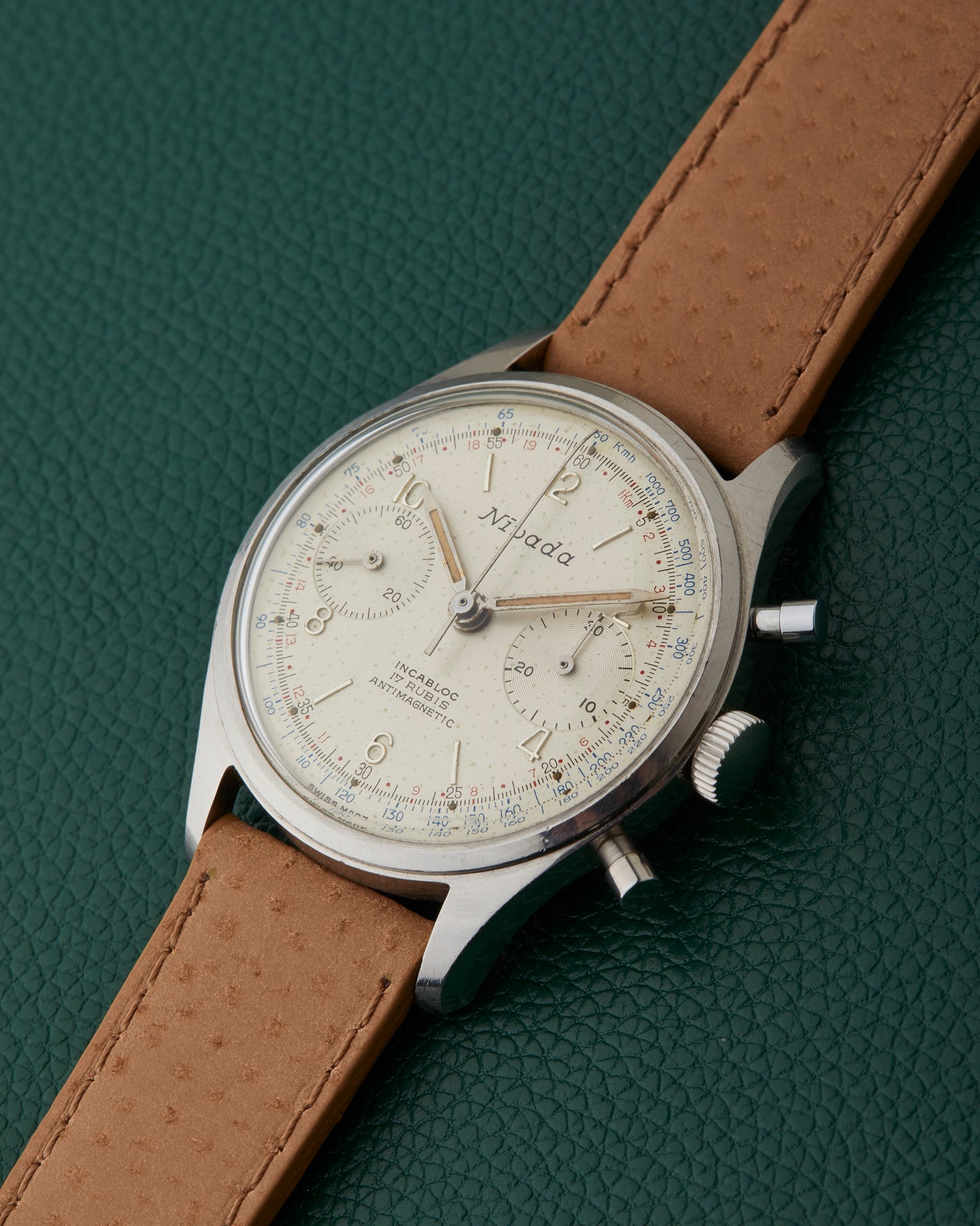 Nivada Vintage Swiss Chronograph Landeron 248