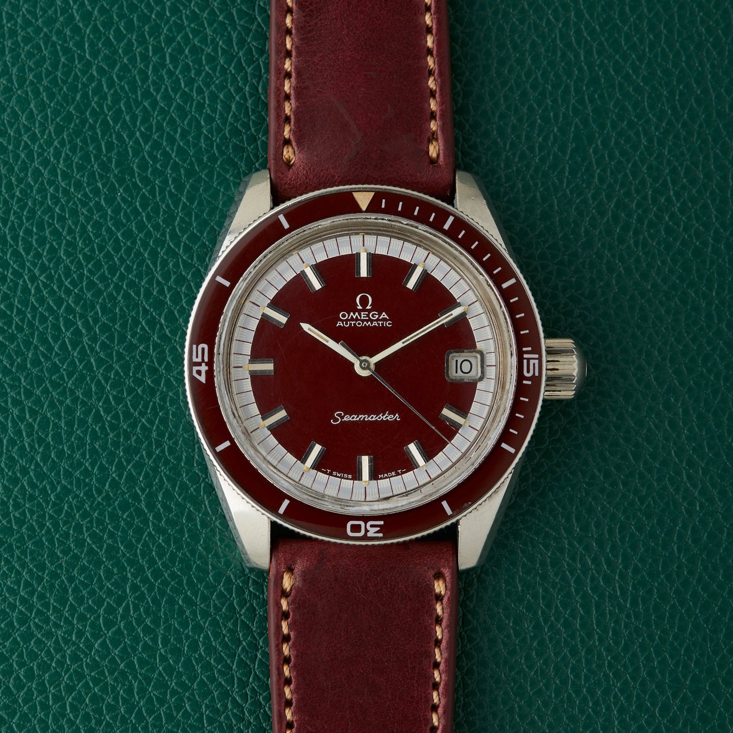 Omega Seamaster Burgundy Ref. 166.062 Big Crown