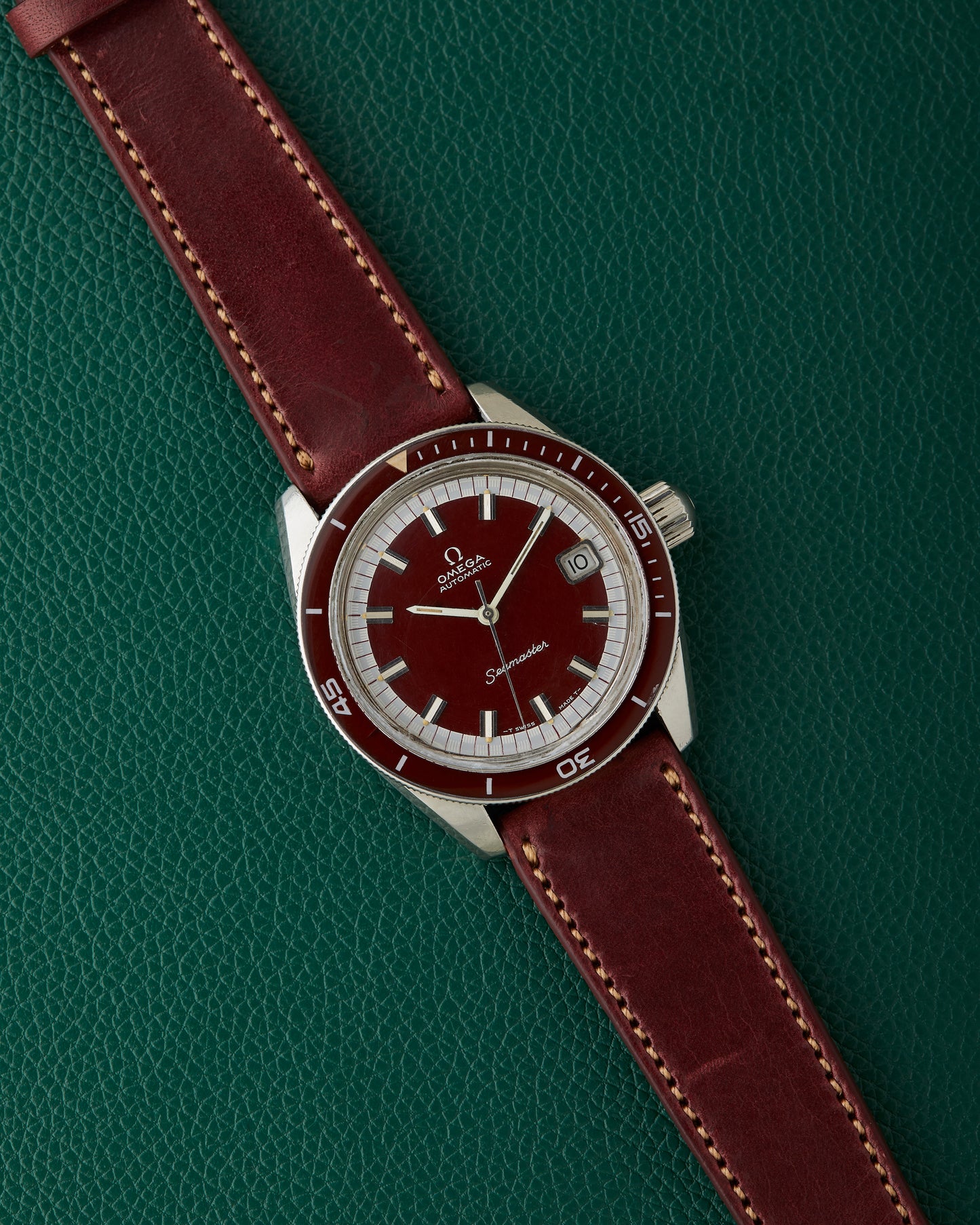 Omega Seamaster Burgundy Ref. 166.062 Big Crown