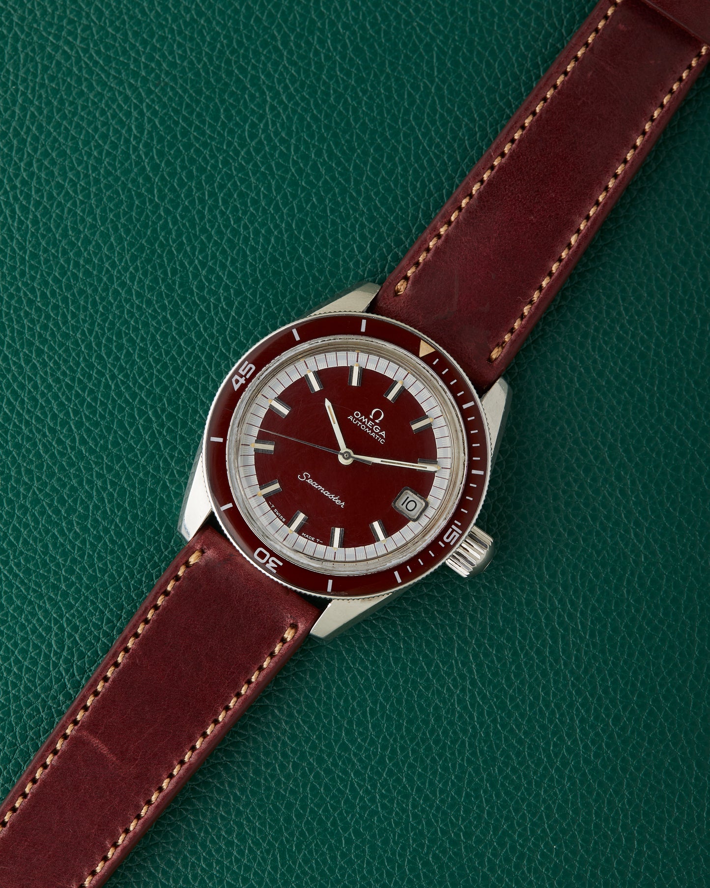 Omega Seamaster Burgundy Ref. 166.062 Big Crown