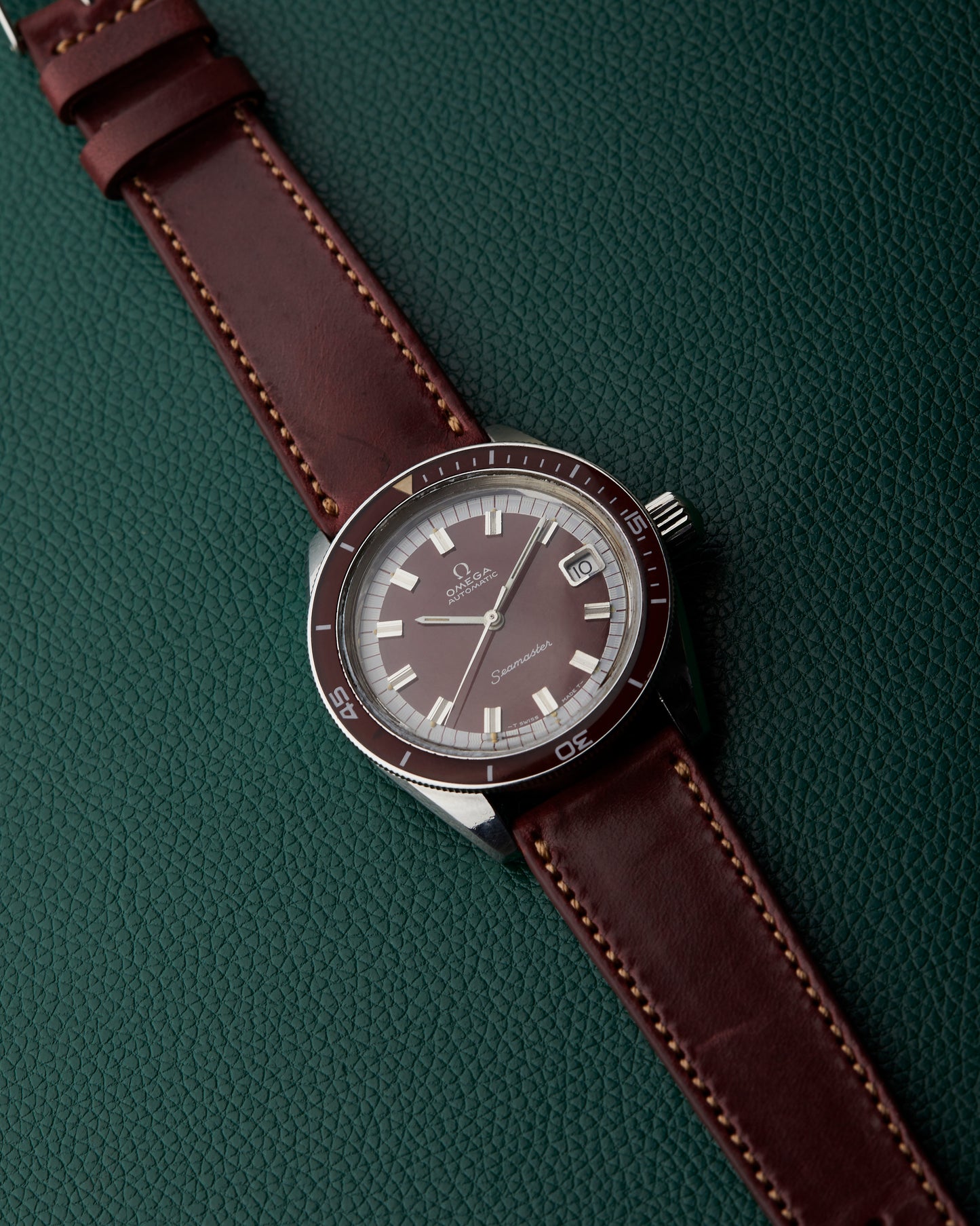 Omega Seamaster Burgundy Ref. 166.062 Big Crown