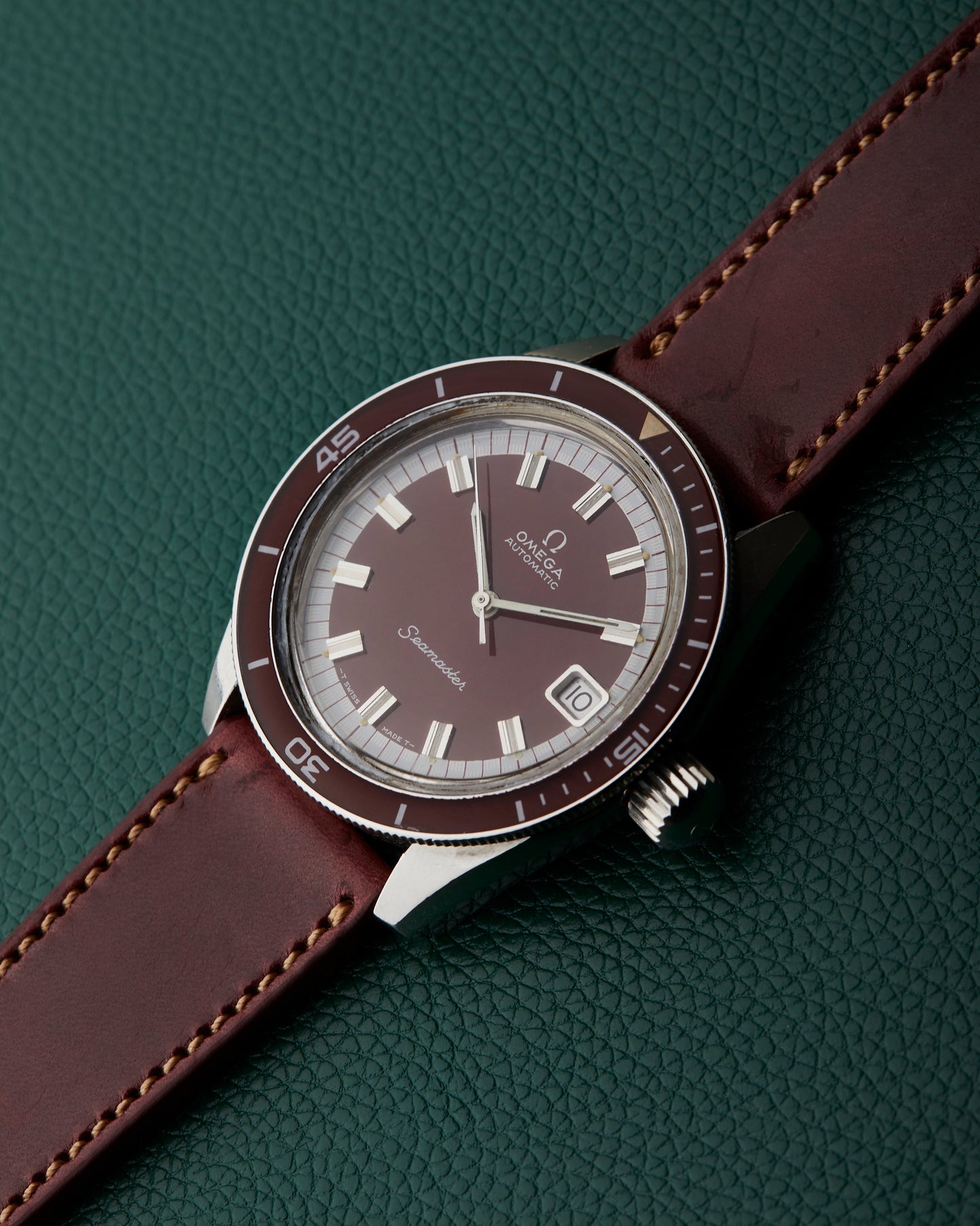 Omega Seamaster Burgundy Ref. 166.062 Big Crown