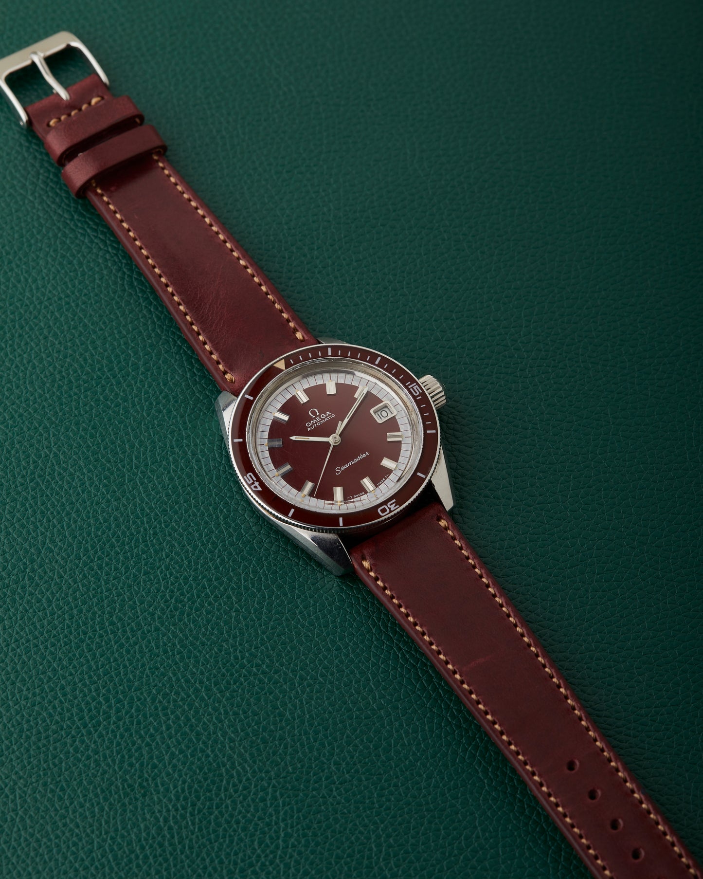 Omega Seamaster Burgundy Ref. 166.062 Big Crown