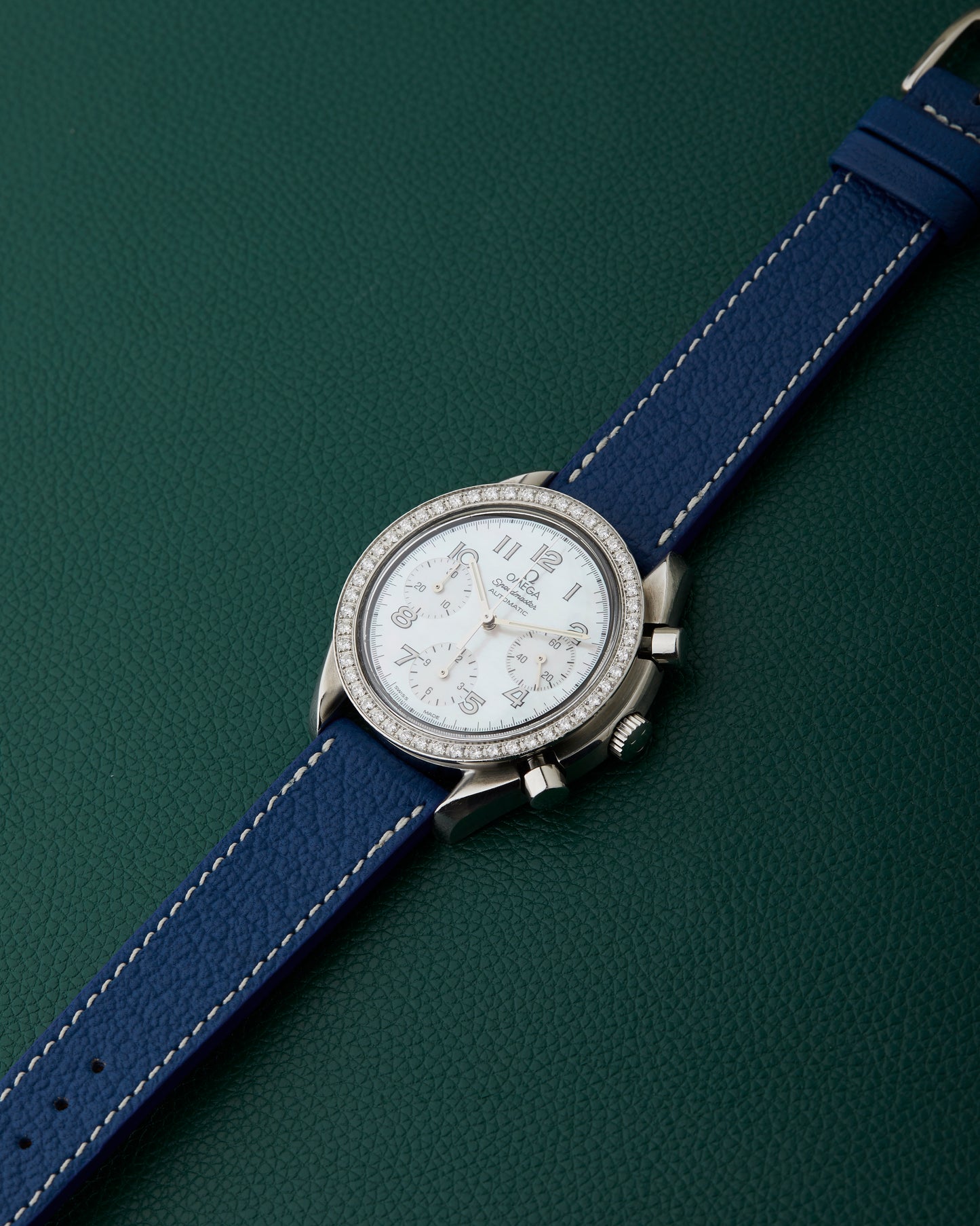 Omega Speedmaster 275.0032 Mother of Pearl Dial Diamond Bezel