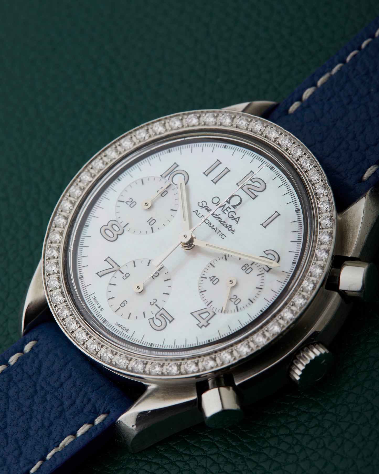 Omega Speedmaster 275.0032 Mother of Pearl Dial Diamond Bezel