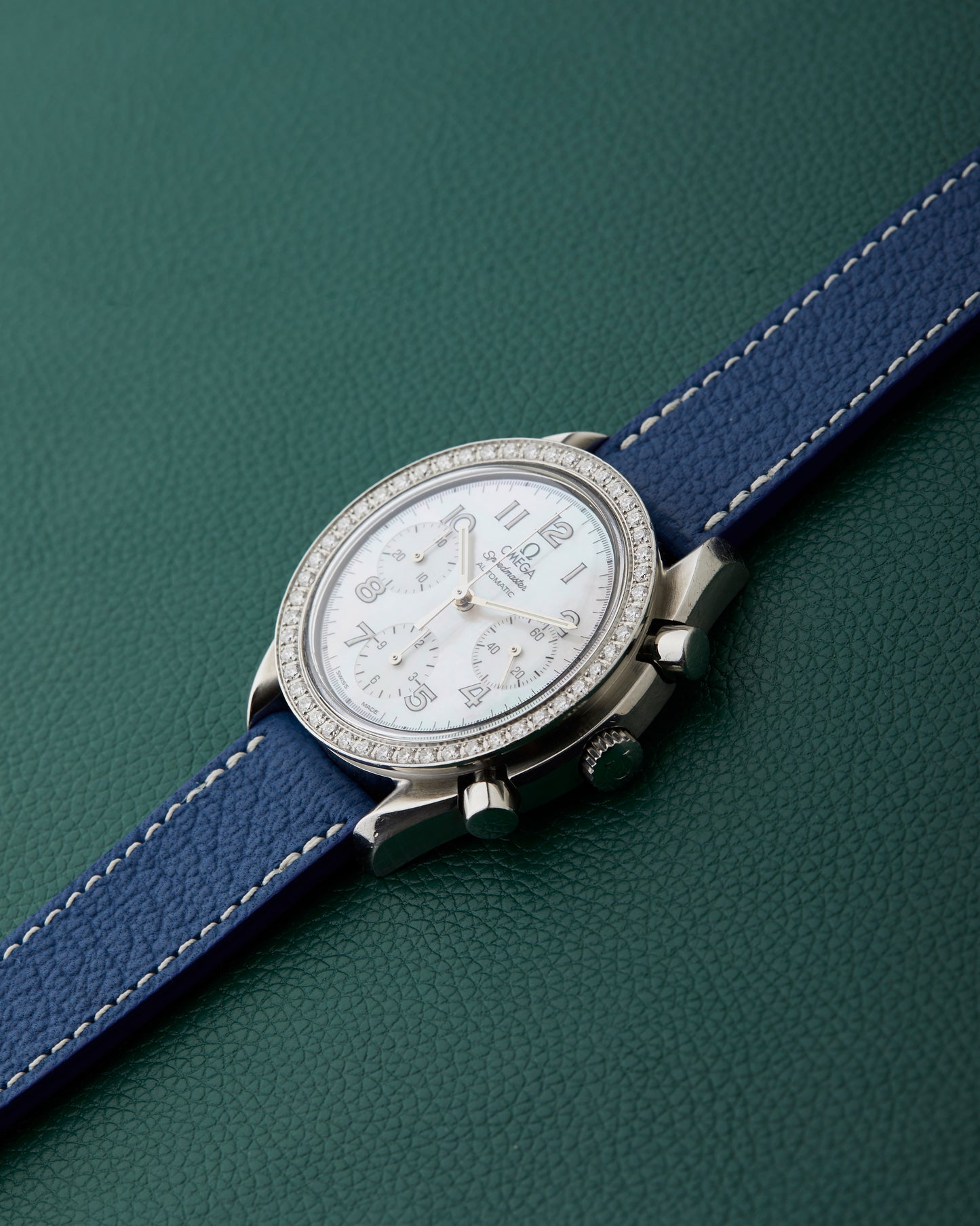 Omega Speedmaster 275.0032 Mother of Pearl Dial Diamond Bezel