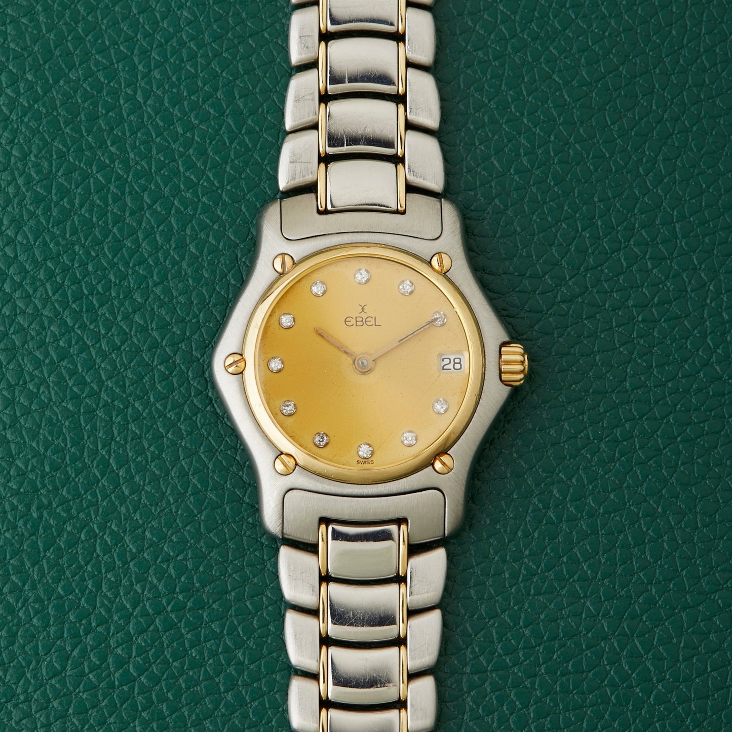 Ebel 1911 Ref. 188901 Steel & 18k Gold Diamond Markers Two Tone Watch