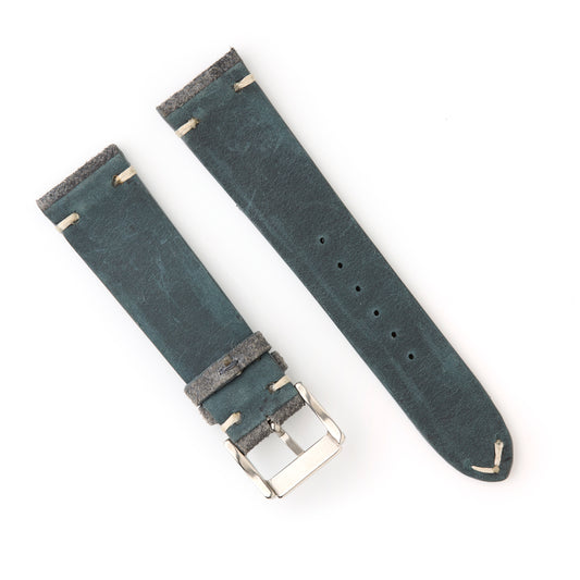 Hatchling Vintage Inspired Watch Strap Band Grey 22mm
