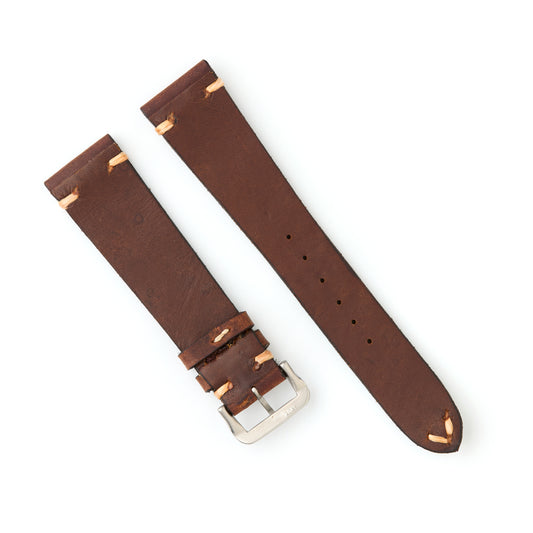 Hatchling Vintage Inspired Watch Strap Band Brown 20mm