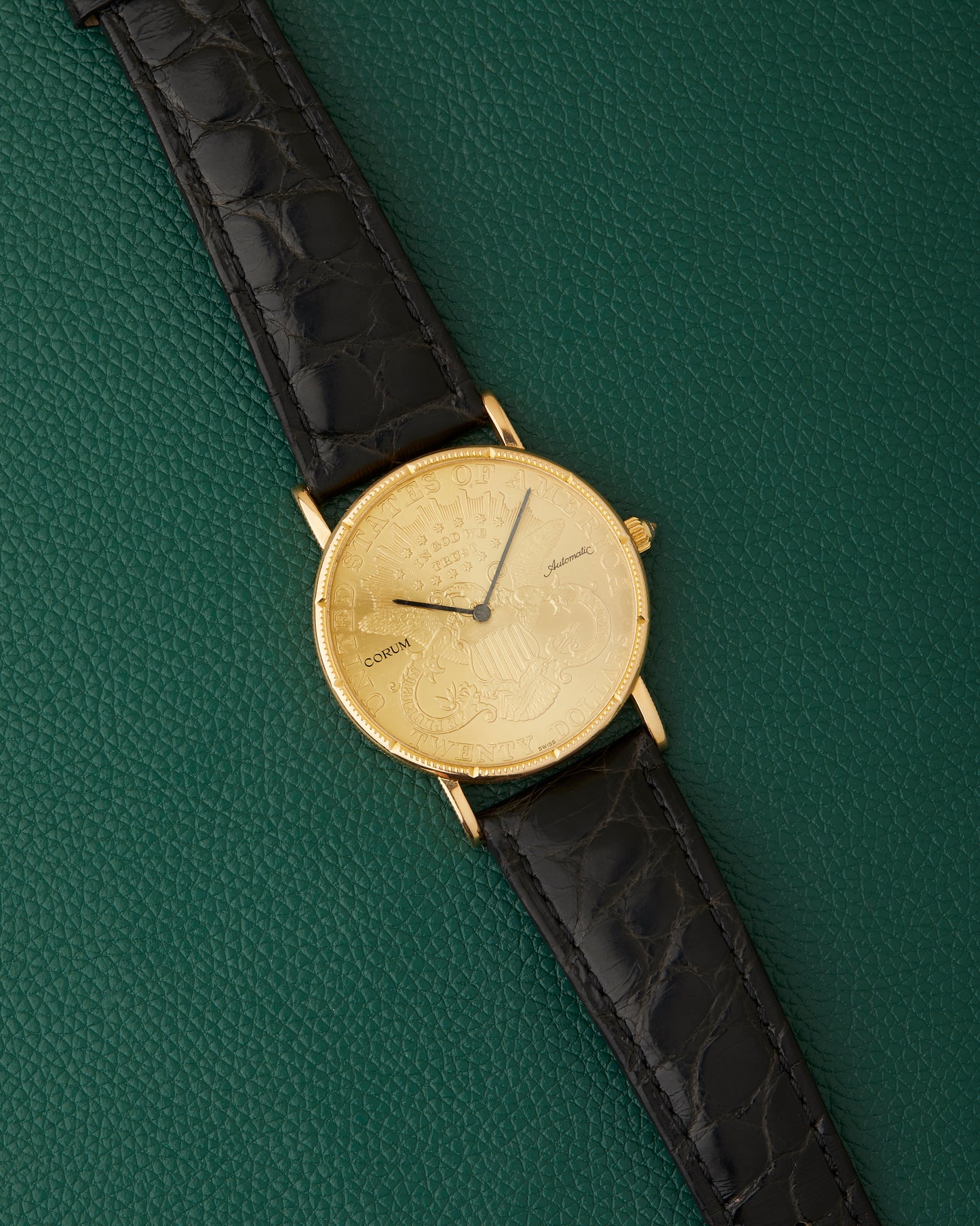 Corum $20 Coin Watch USA Twenty Dollars 18k Gold Automatic