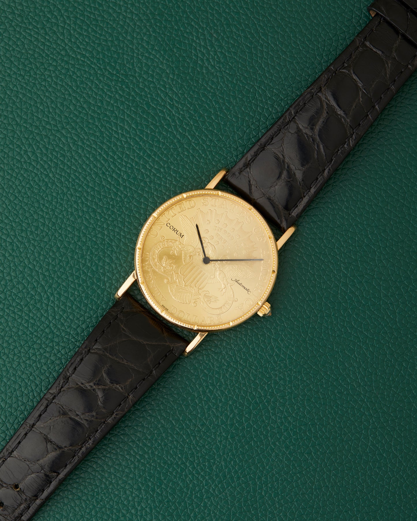Corum $20 Coin Watch USA Twenty Dollars 18k Gold Automatic