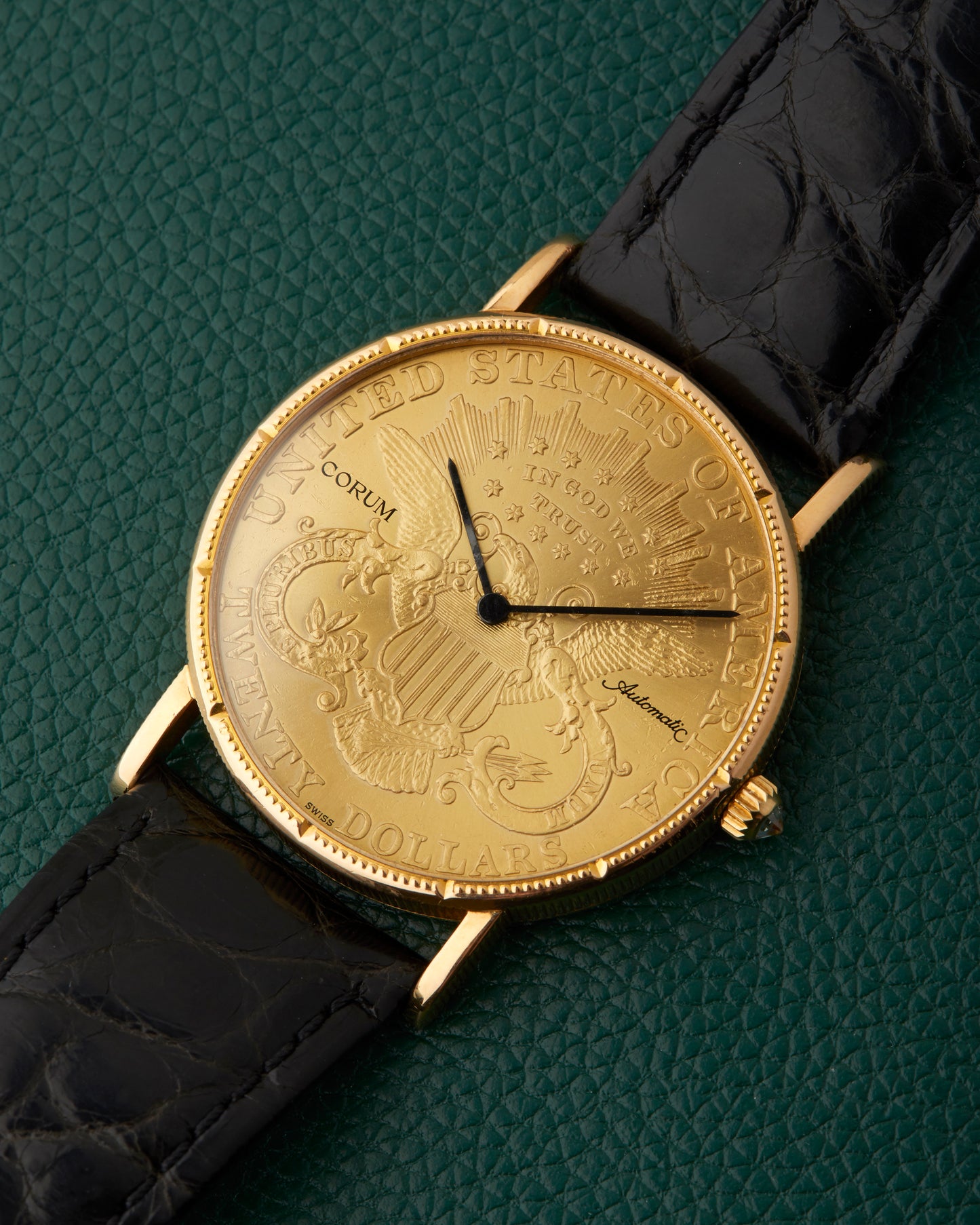 Corum $20 Coin Watch USA Twenty Dollars 18k Gold Automatic