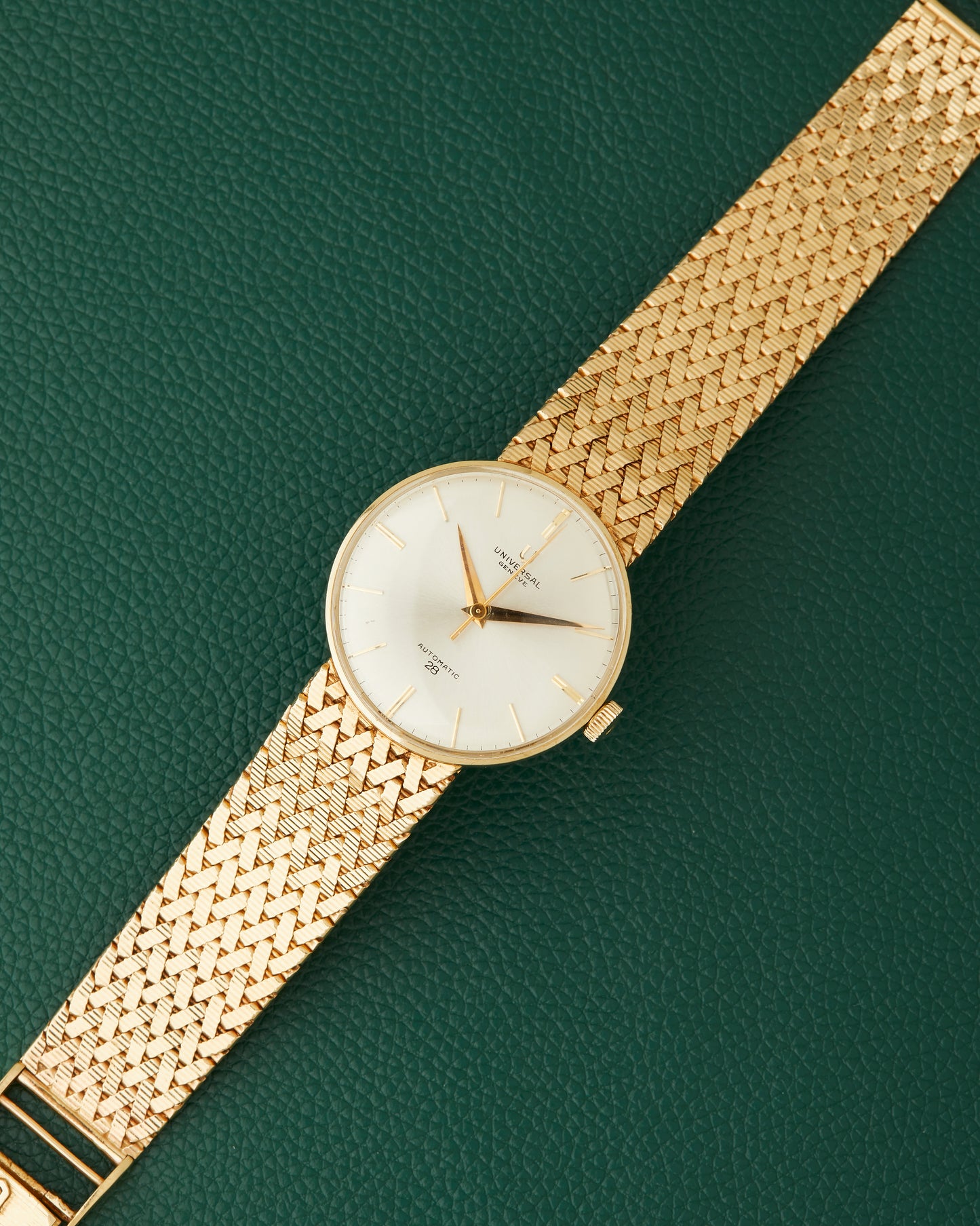 Universal Geneve 14k Yellow Gold Integrated Bracelet Automatic 28