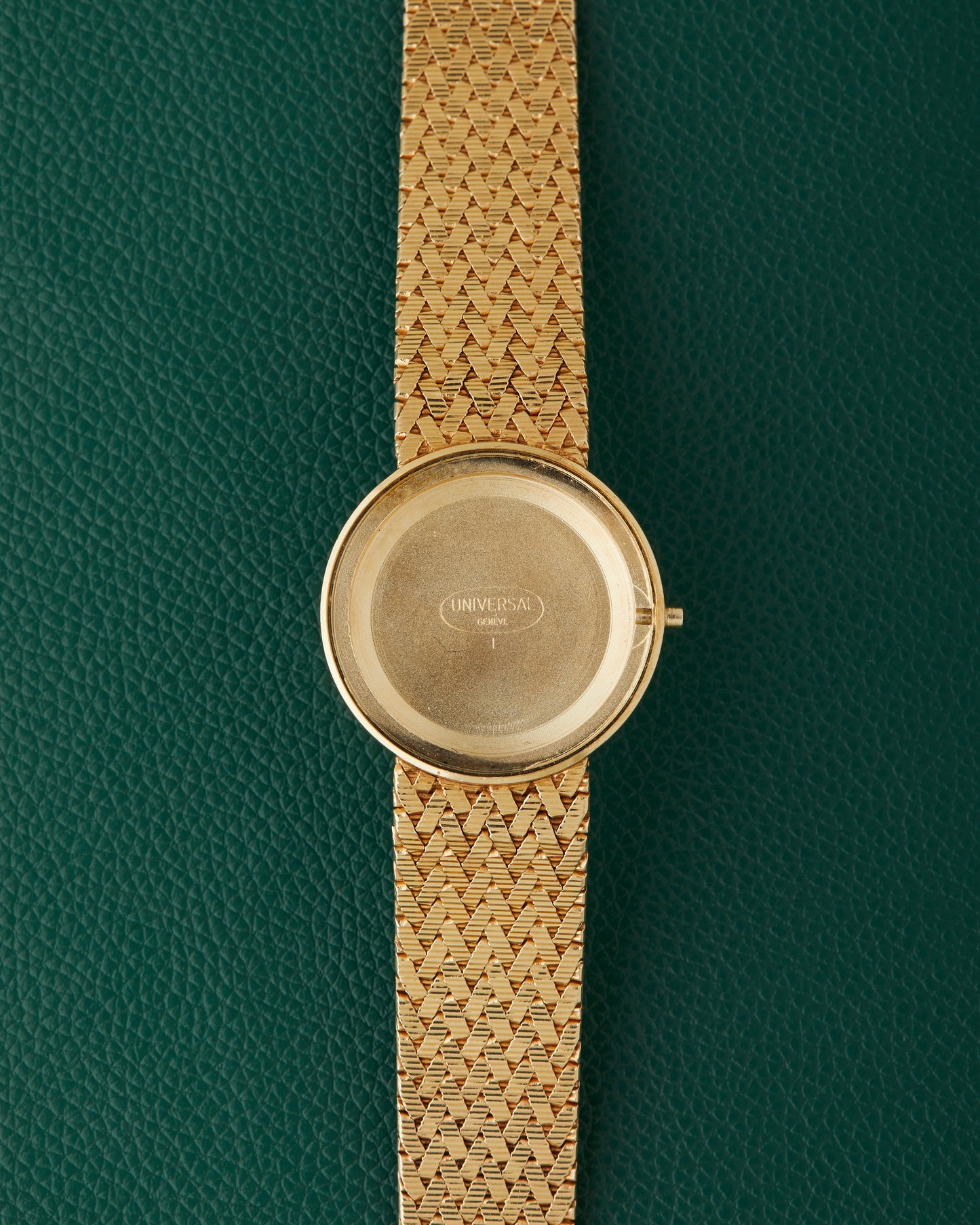 Universal Geneve 14k Yellow Gold Integrated Bracelet Automatic 28