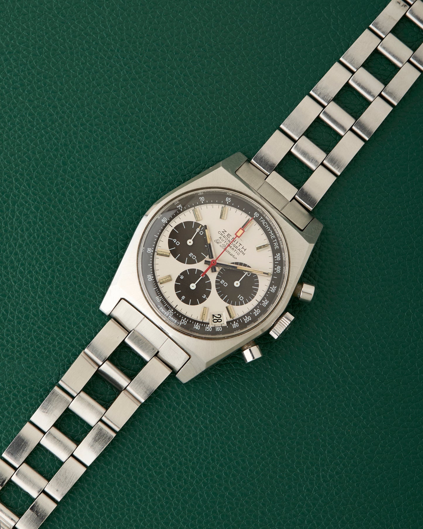 Zenith A384 Vintage El Primero Gay Freres Ladder Bracelet