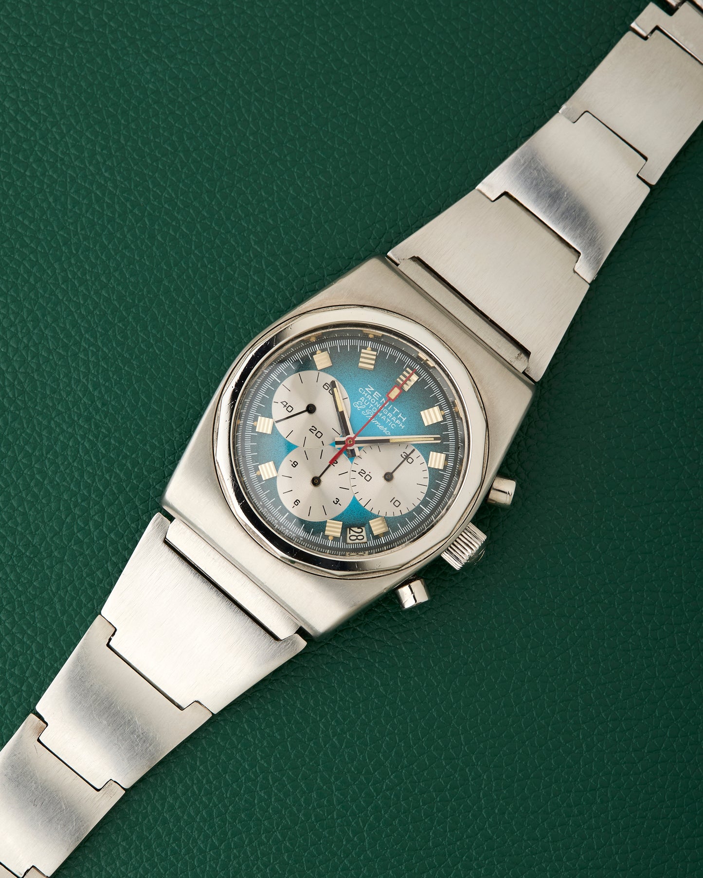 Zenith A782 El Primero Vintage Turquoise Dial Lobster Bracelet