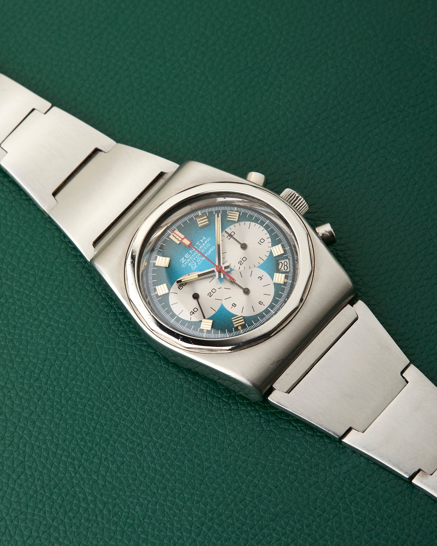 Zenith A782 El Primero Vintage Turquoise Dial Lobster Bracelet