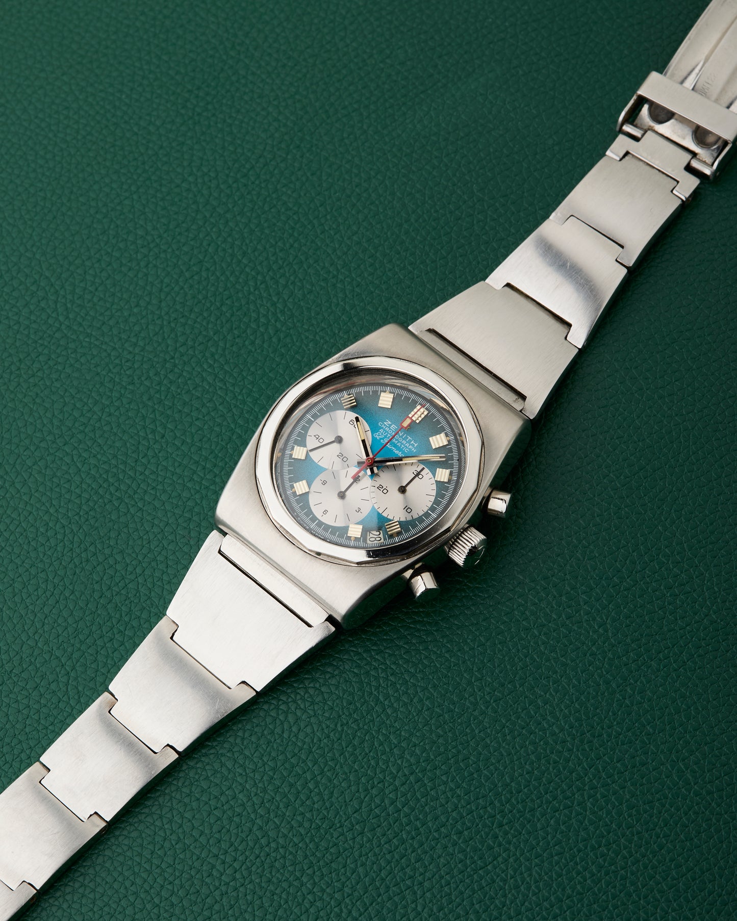 Zenith A782 El Primero Vintage Turquoise Dial Lobster Bracelet