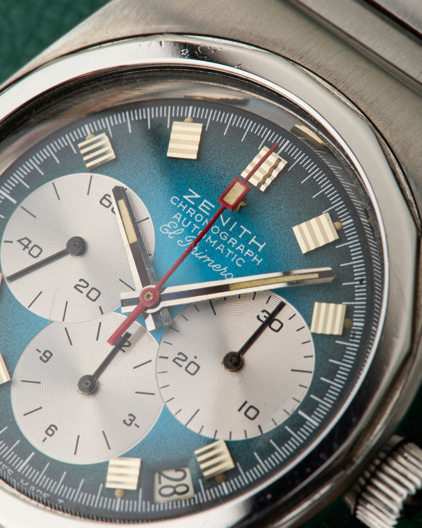 Zenith A782 El Primero Vintage Turquoise Dial Lobster Bracelet