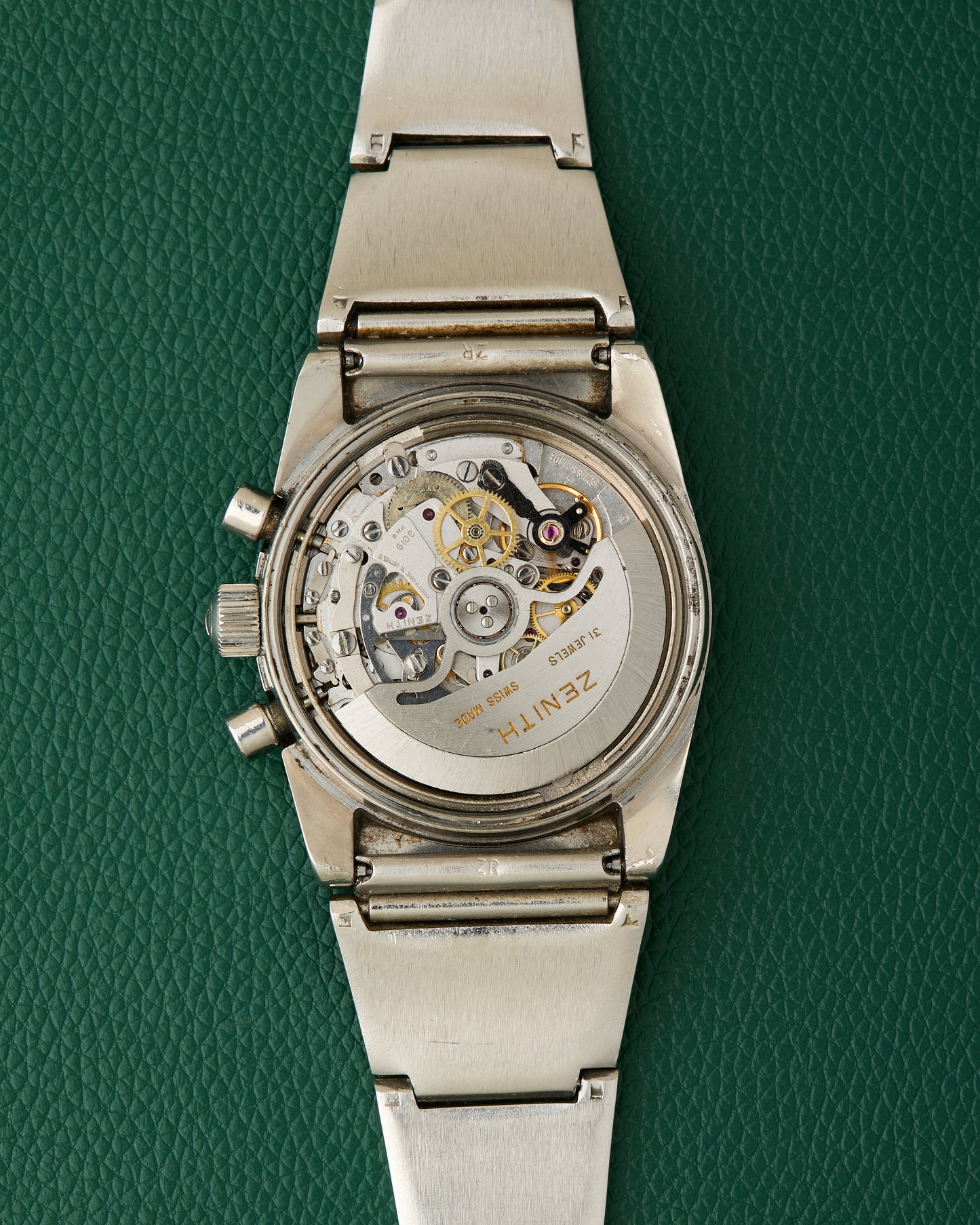 Zenith A782 El Primero Vintage Turquoise Dial Lobster Bracelet