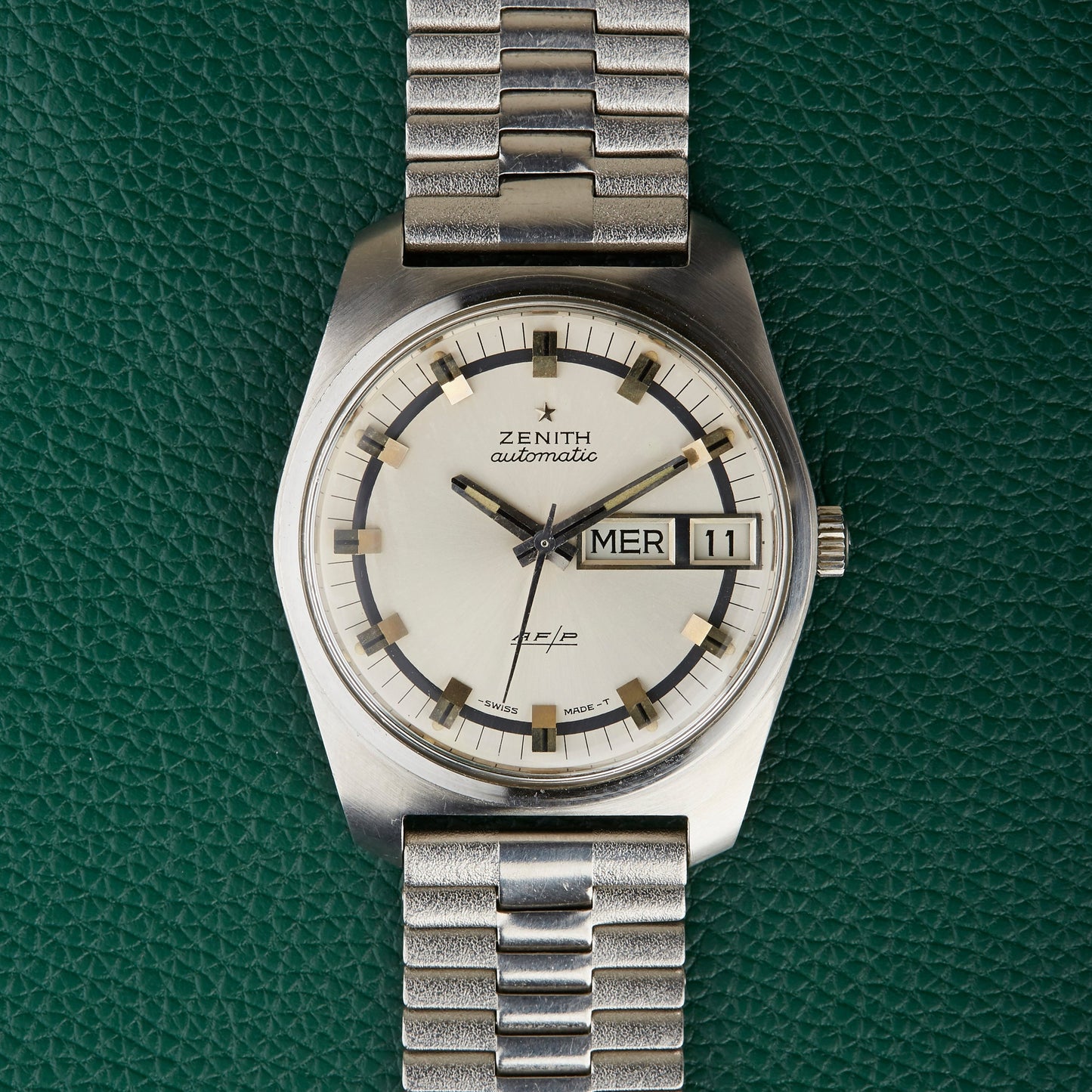 Zenith AF/P Automatic Ref. SP 1201 Vintage Day Date Watch NSA Bracelet