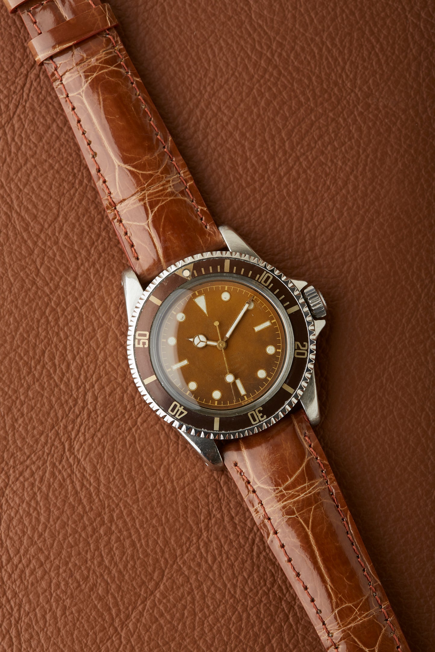 Tudor Submariner 7928 PCG Oyster Prince Ghost Tropical Caramel 1960