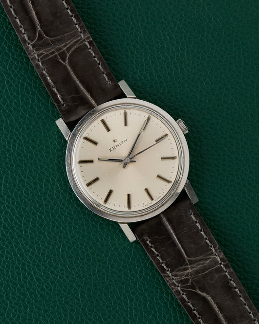 Zenith Silver Dial Dress Watch Manual Winding