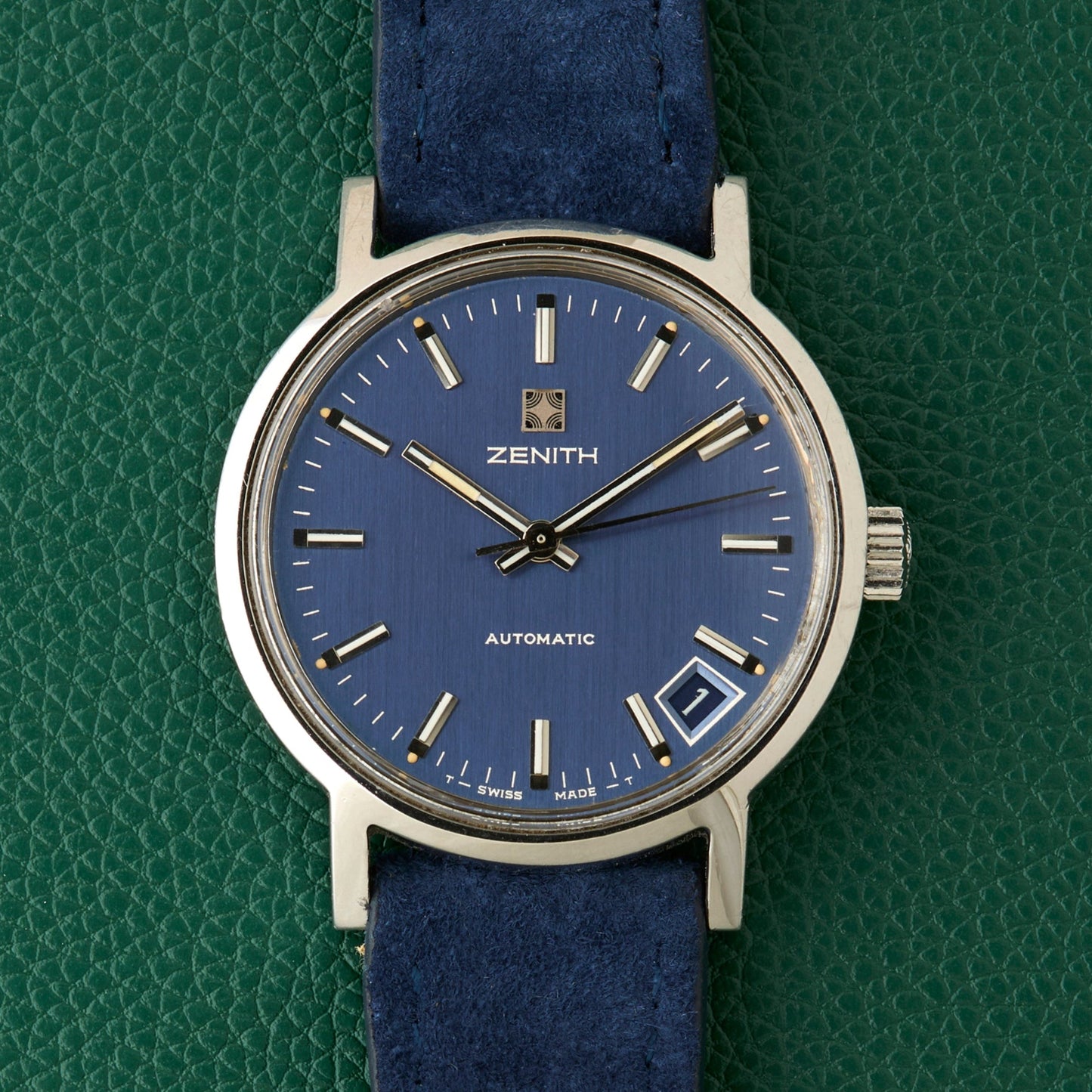 Zenith Surf Ref. 01.1281.380 Vintage 1970s Automatic Blue Dial