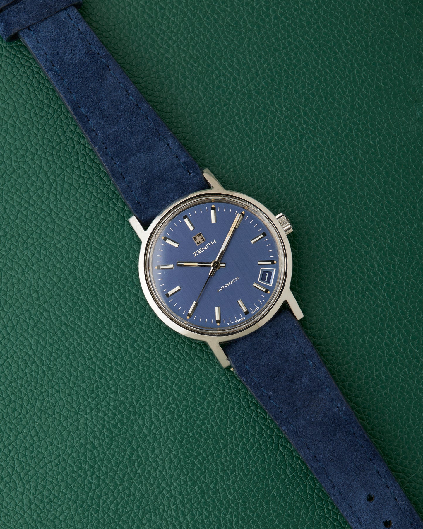 Zenith Surf Ref. 01.1281.380 Vintage 1970s Automatic Blue Dial