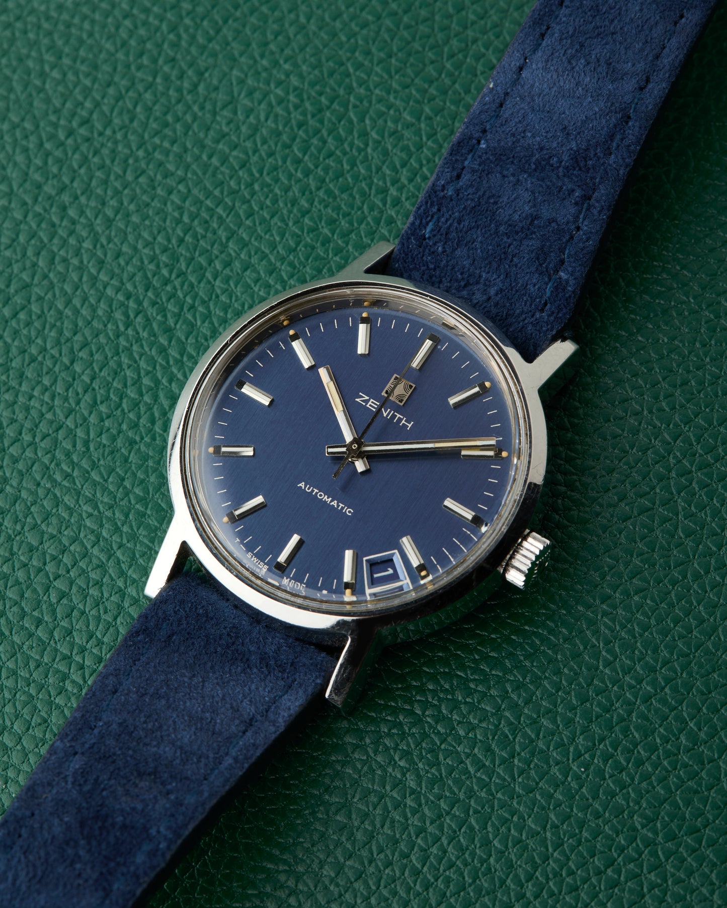 Zenith Surf Ref. 01.1281.380 Vintage 1970s Automatic Blue Dial